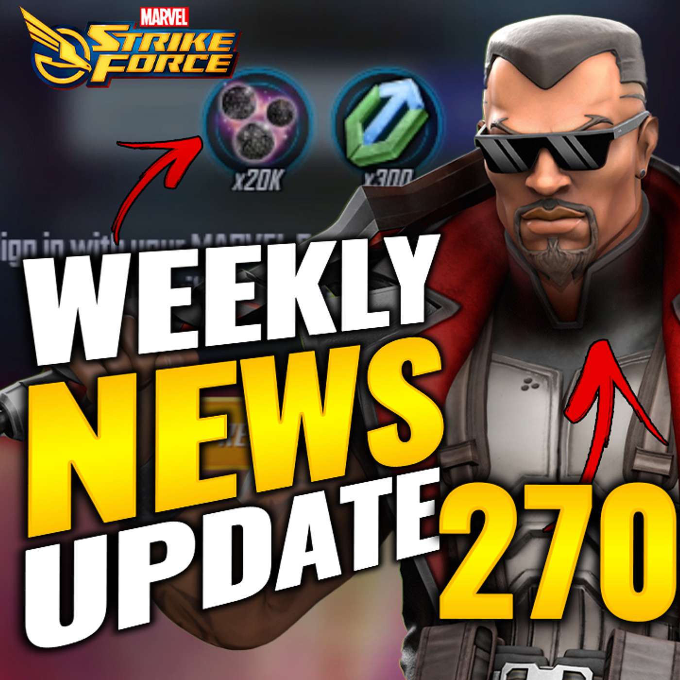 Podcast Episode 270 NEW PROMO CODE Dark Dimension 8 with Odin Blade Character Release Fallout Marvel Strike Force ValleyFlyin