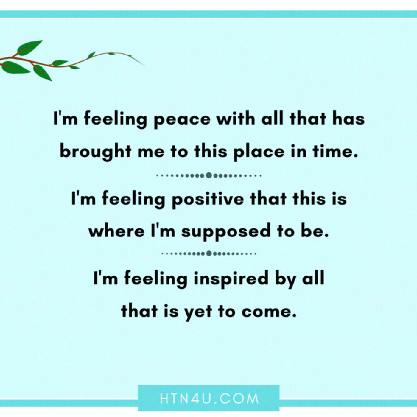 HTN4U Unlimiting Affirmations on Positivity #268
