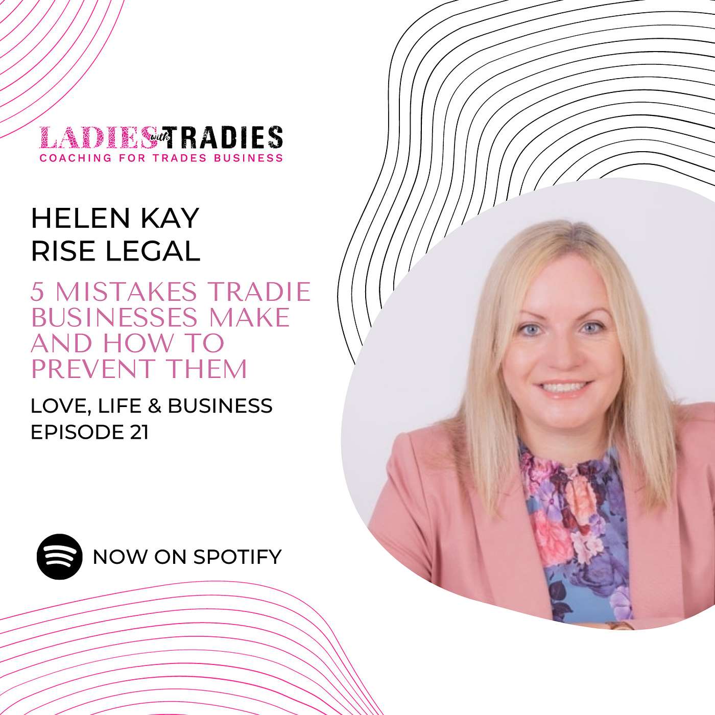 Helen Kay - Rise Legal - 5 Mistakes Tradie Businesses make and how to avoid them episode artwork