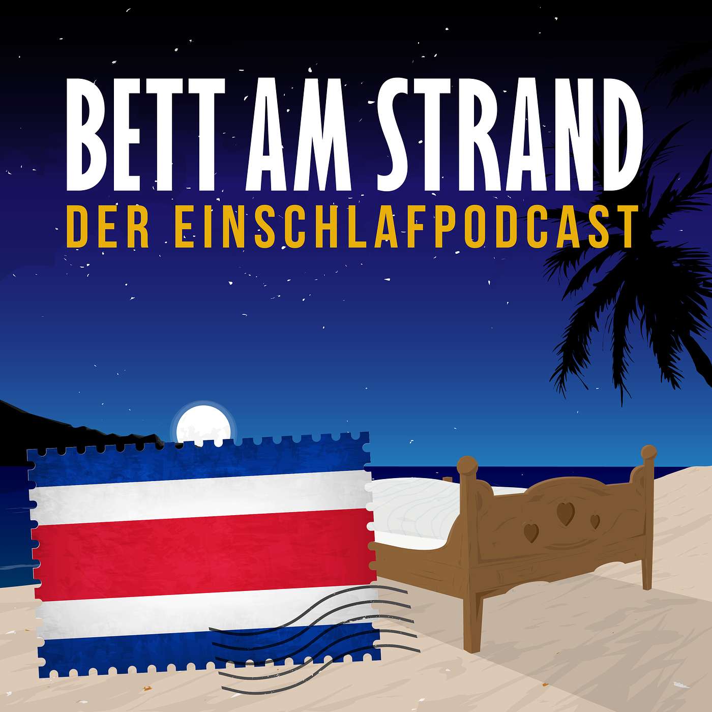 Bett am Strand | Einschlafen zu Reisegeschichten