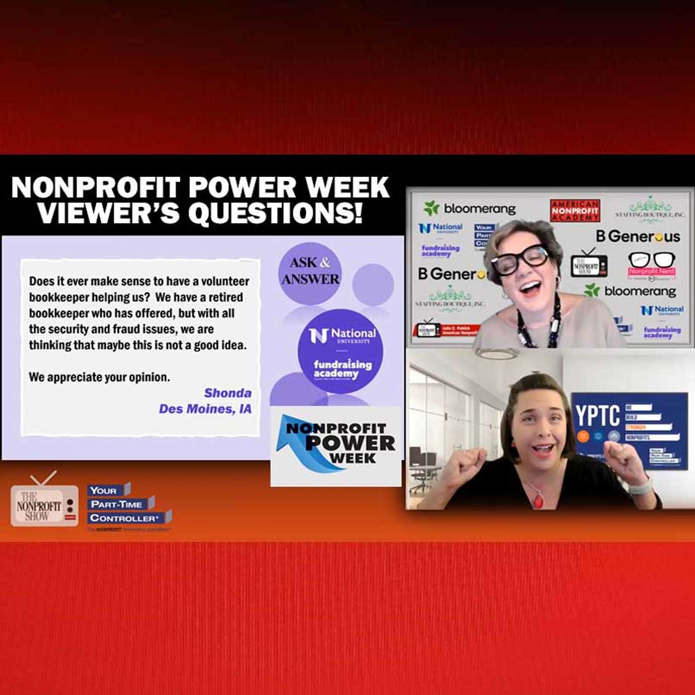 Nonprofit Power Week Viewer's Questions!