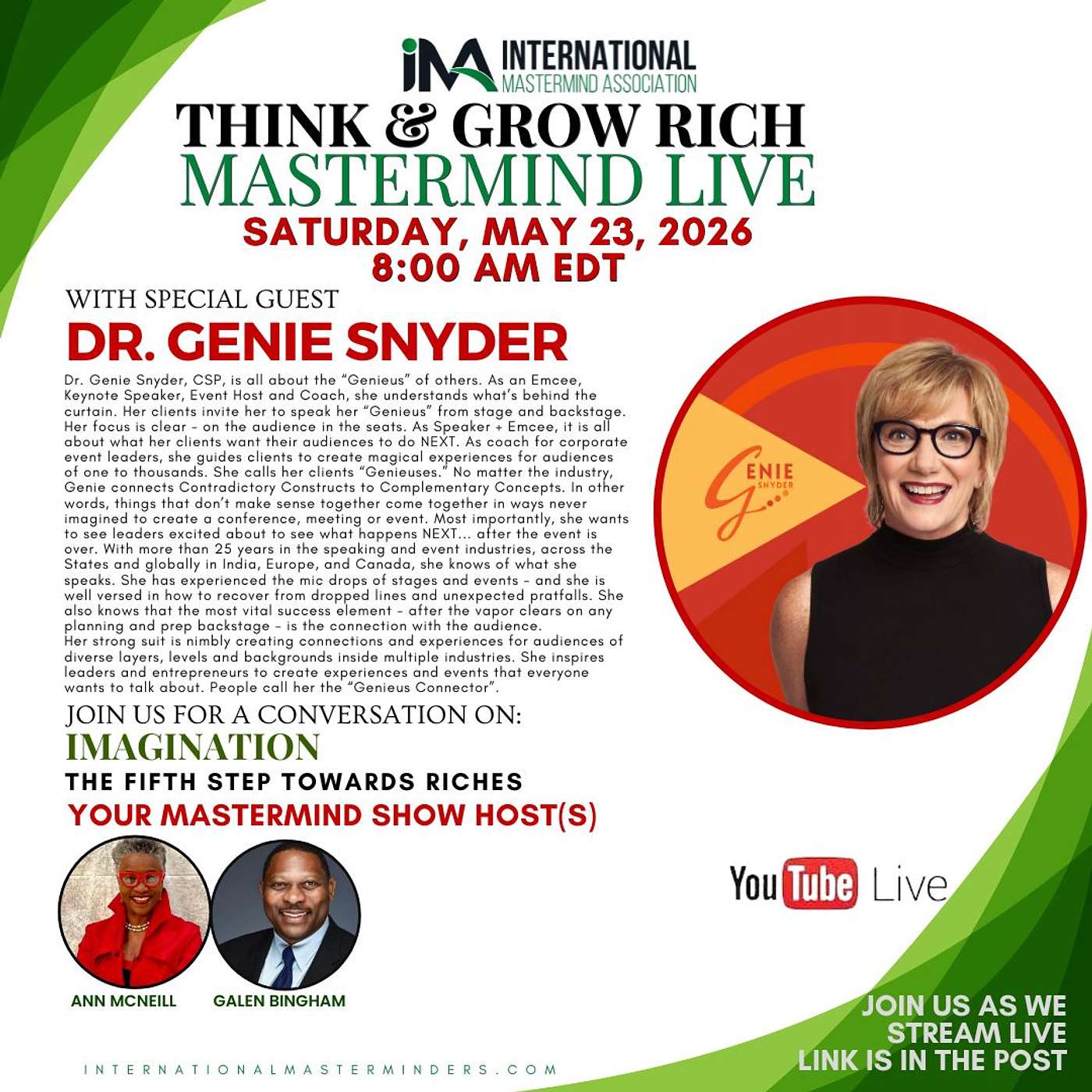 IMA Think & Grow Rich Saturday Show 05.23.2026 episode artwork