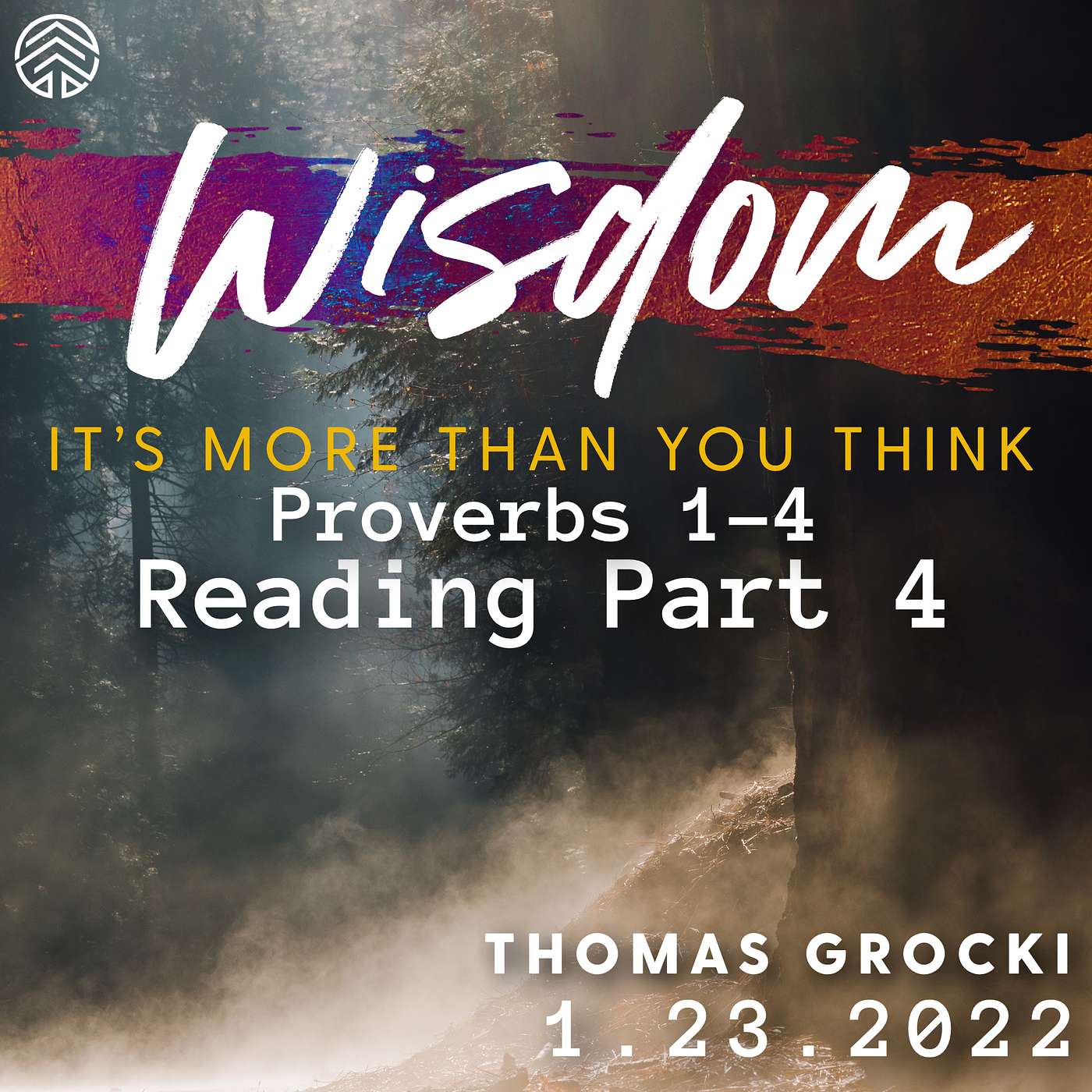 WISDOM: It's More Than You Think | Proverbs Reading PART 4 | Proverbs 4 | Thomas Grocki | January 23, 2022.