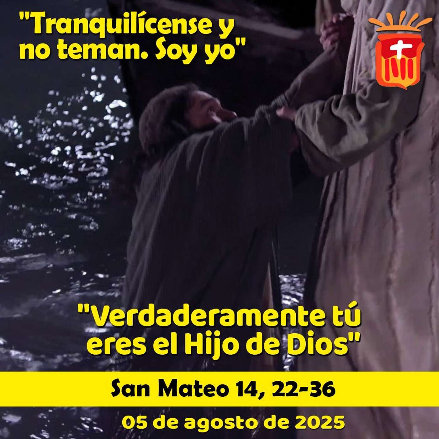 2025-08-05 San Mateo 14, 22-36: Martes XVIII Ordinario