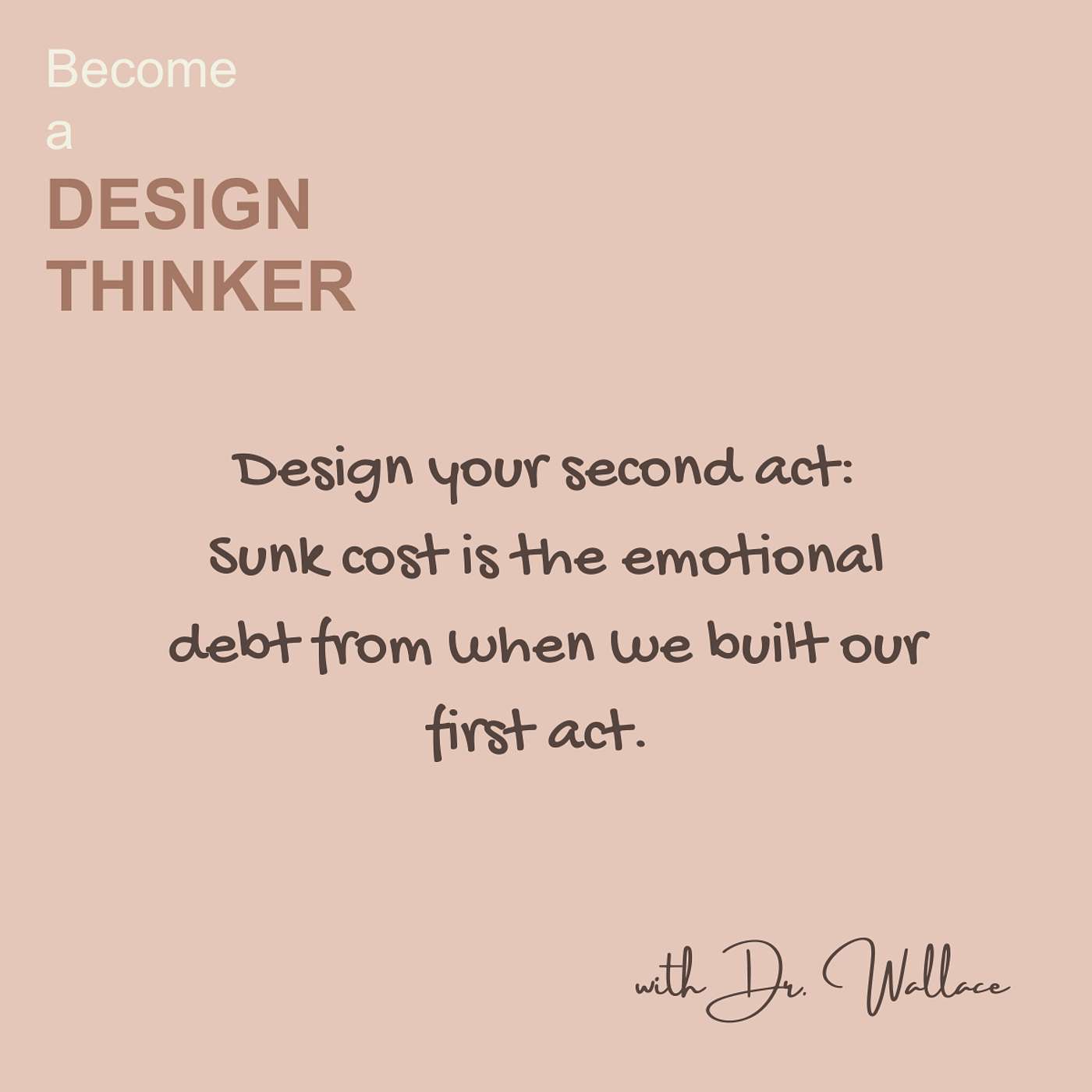 The Sunk Cost Stronghold: What experience will make us thrive and what will hold me back? The Sunk Cost Stronghold: What experience will make us thrive and what will hold me back?