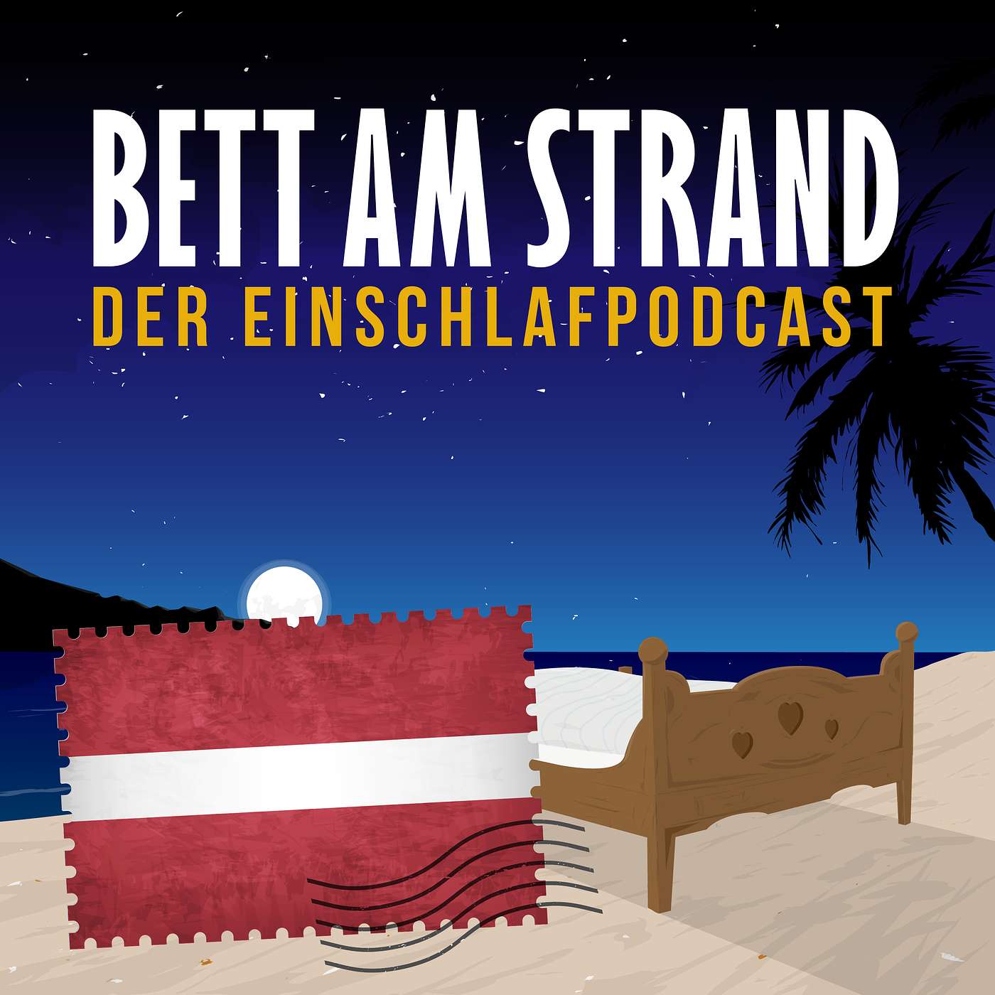 Bett am Strand | Einschlafen zu Reisegeschichten