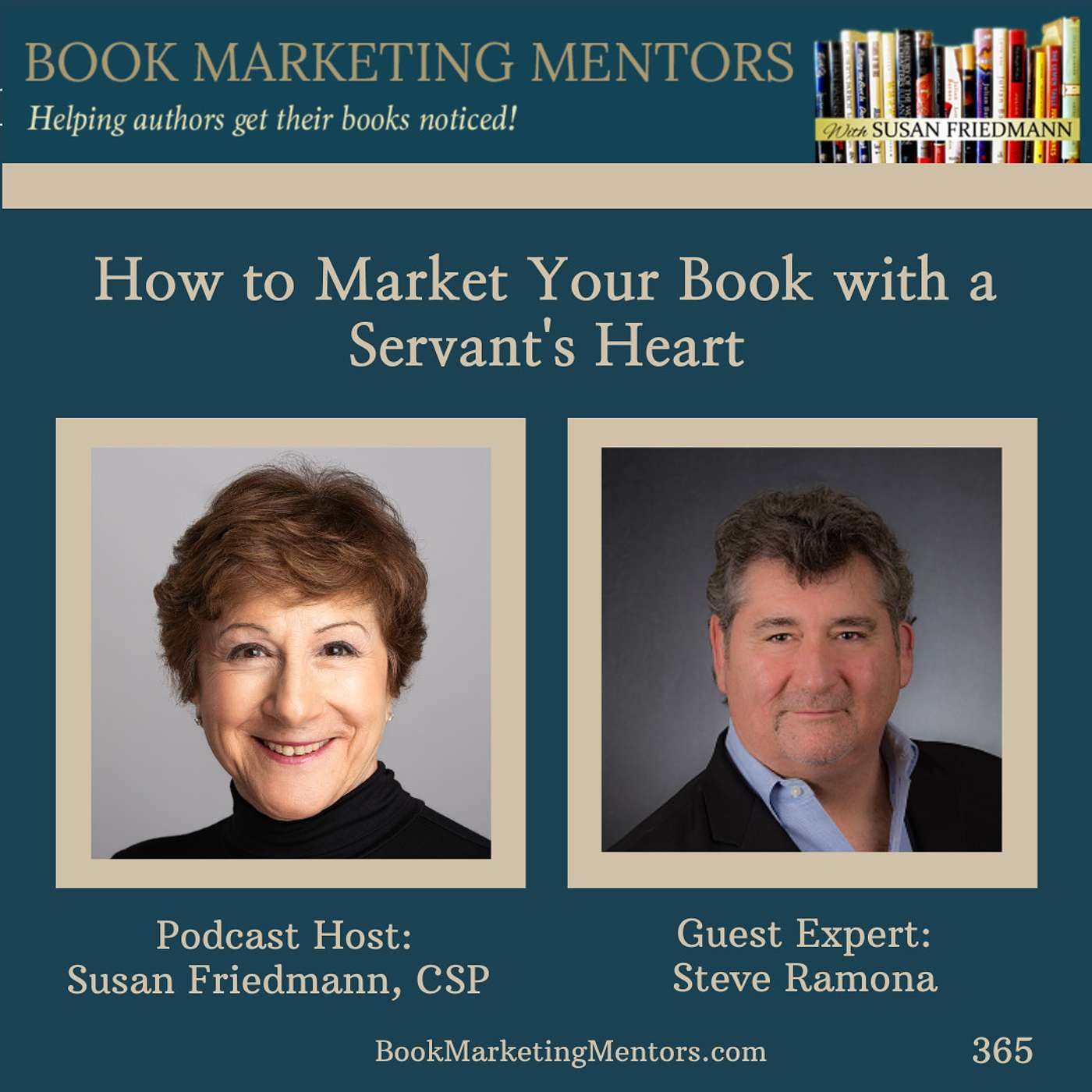 How to Best Market Your Book with a Servant's Heart - BM365 - podcast episode cover