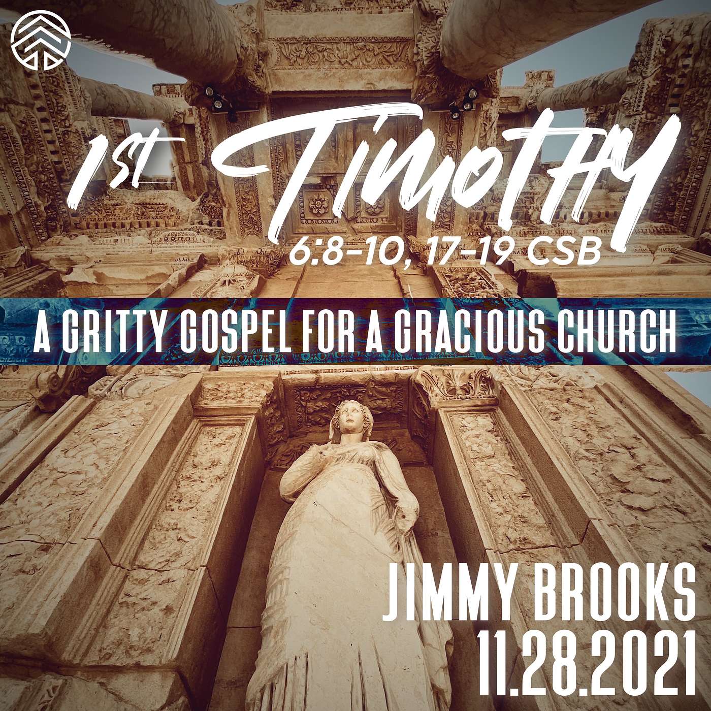 1st Timothy: A Gritty Gospel For A Gracious Church | 1 Timothy 6:8-10, 17-19 CSB | Jimmy Brooks | November 28, 2021.