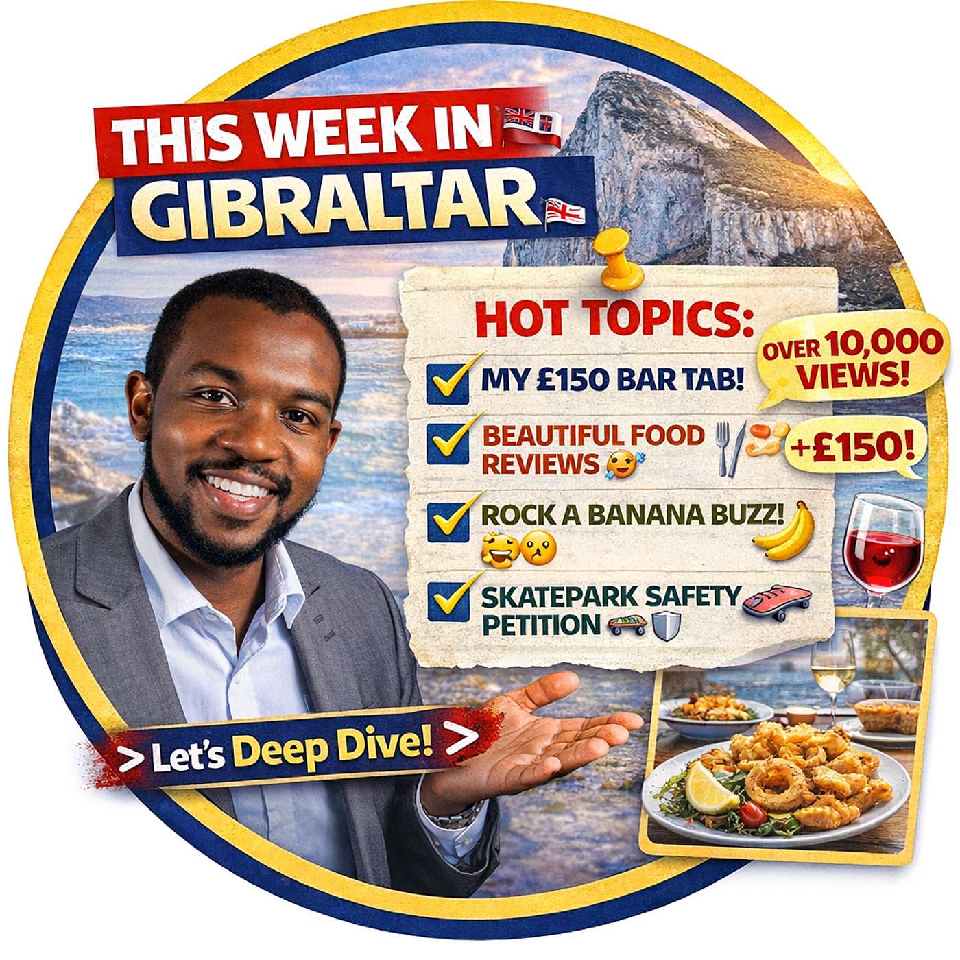 Crazy Food Trends 10,000 Views & A £150 Bar Tab… What’s Going On Gibraltar?! 🇬🇮🔥