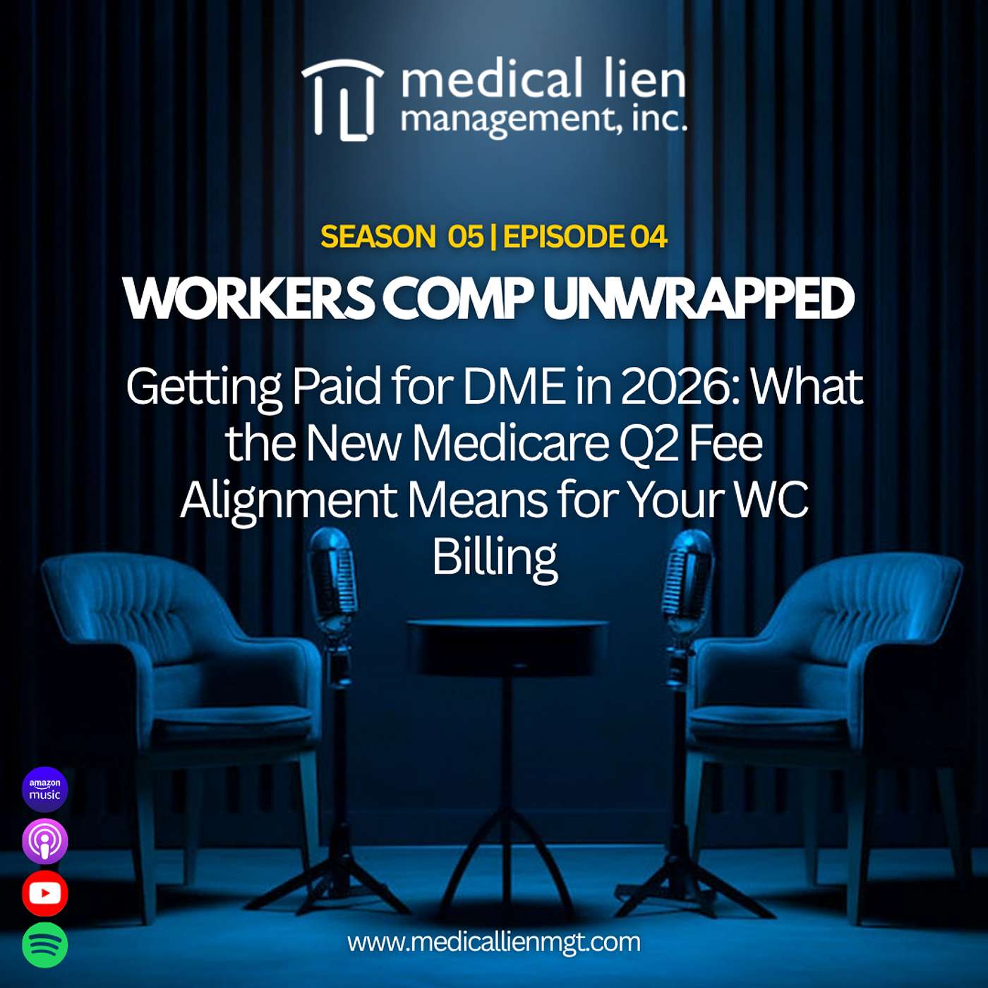 Workers Comp Unwrapped Episode 504: Getting Paid for DME in 2026, What the New Medicare Q2 Fee Alignment Means for Your WC Billing episode artwork