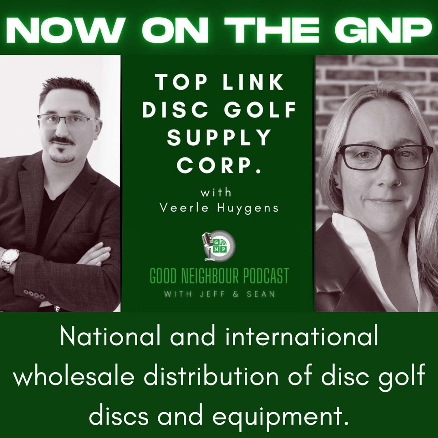 Veerle Huygens of Top link Disc Golf Supply Corp. episode artwork