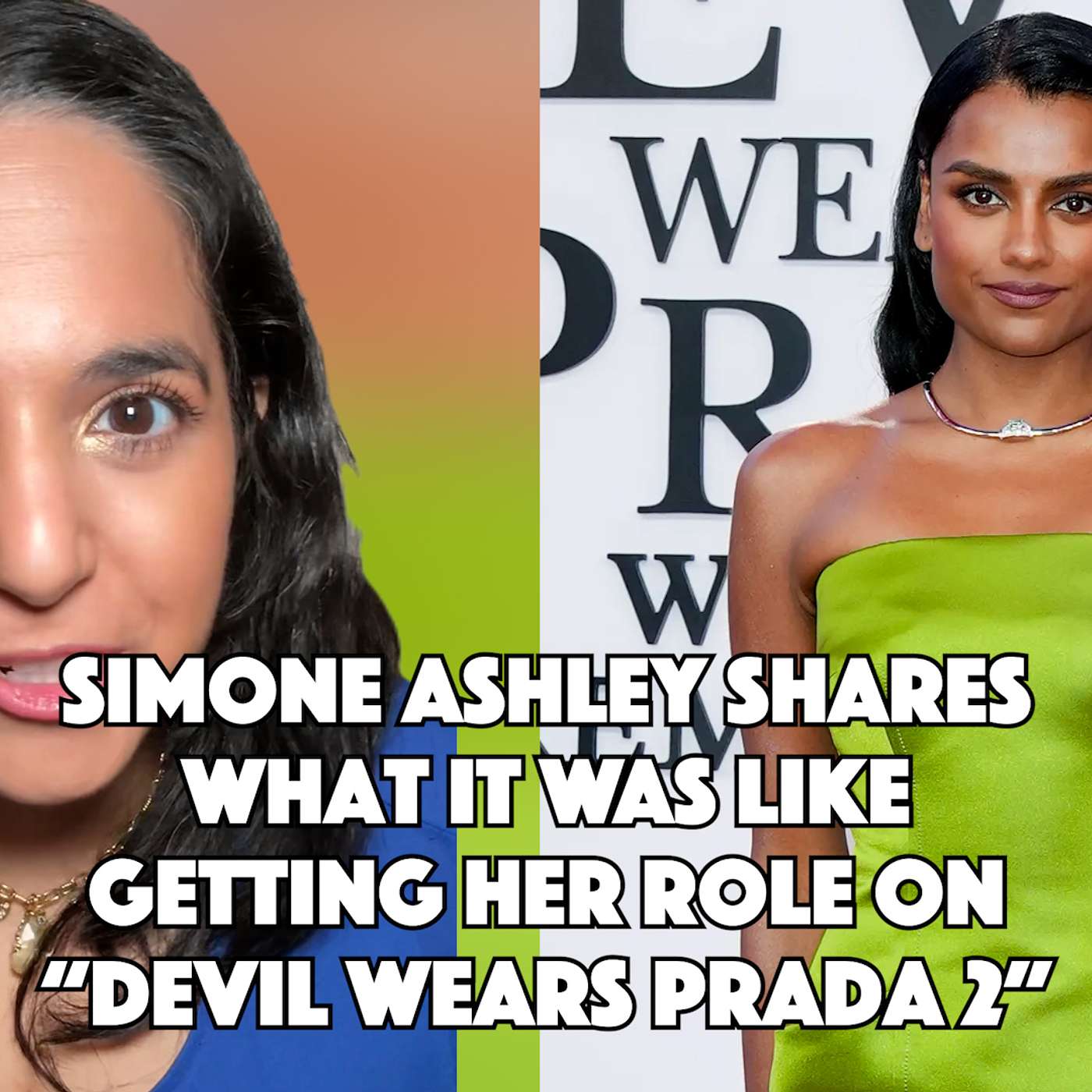 Simone Ashley In "Devil Wears Prada 2" episode artwork