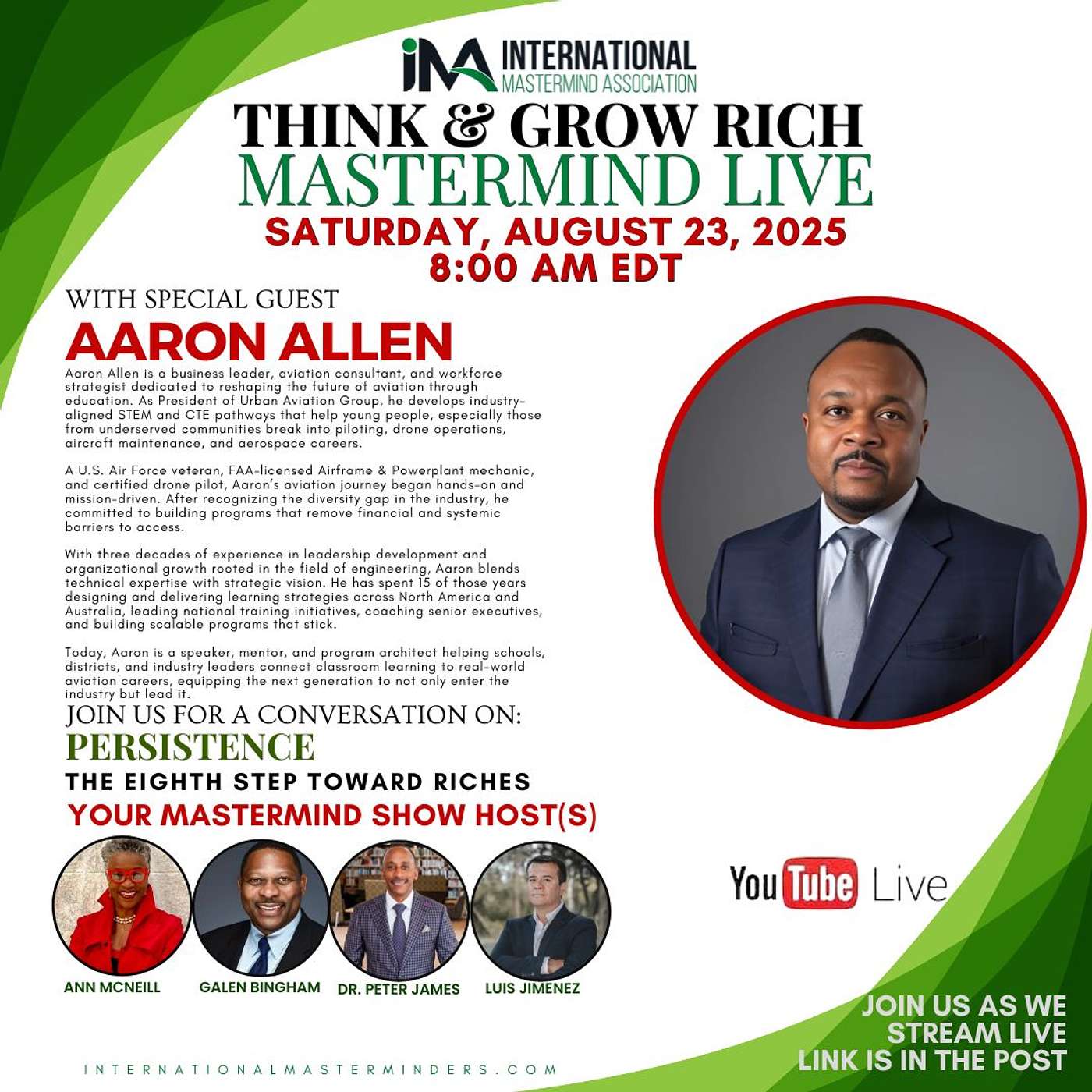 IMA Think & Grow Rich Saturday Show 08.23.2025 episode artwork