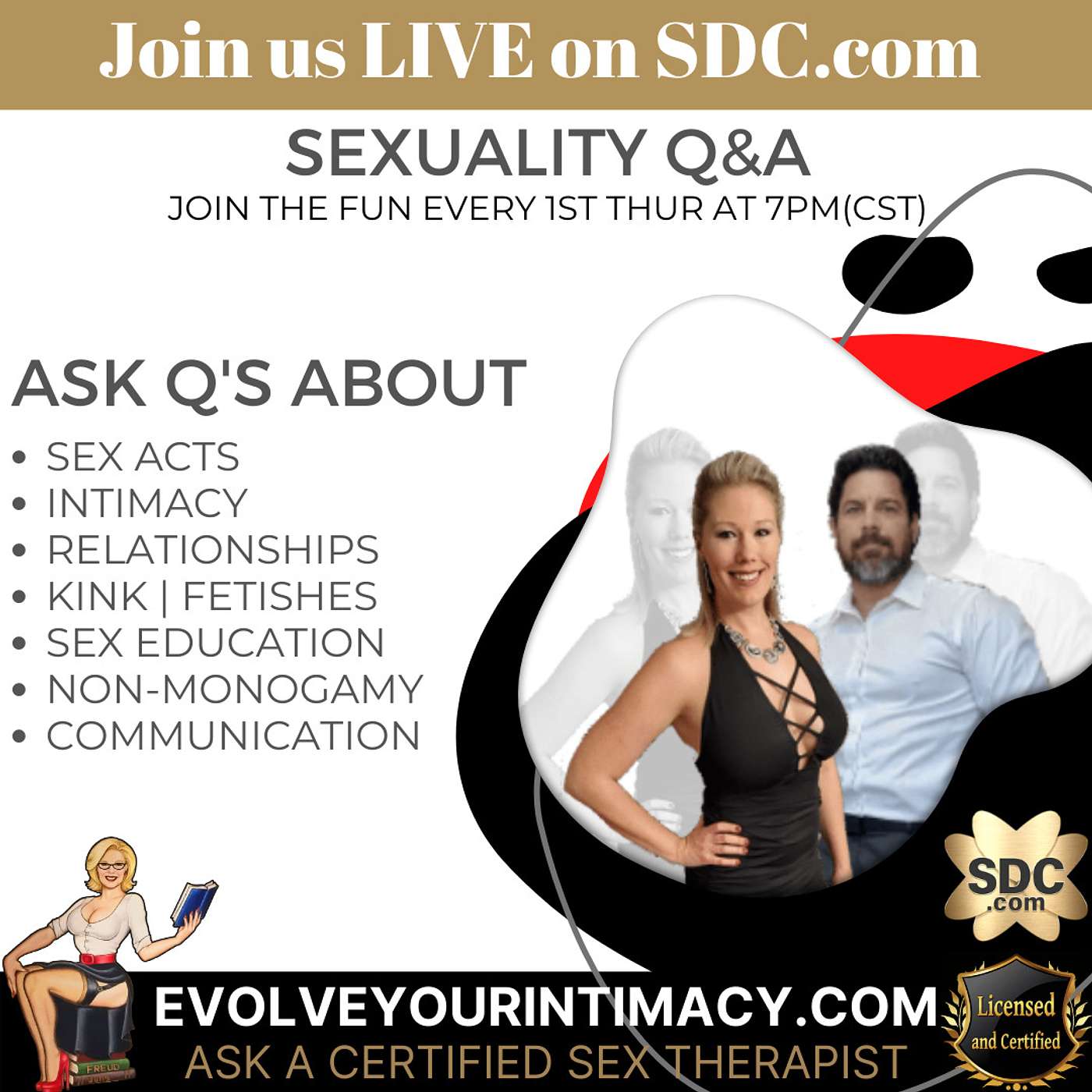 SEXUALITY Q&A: ask a Certified Sex Therapist LIVE!