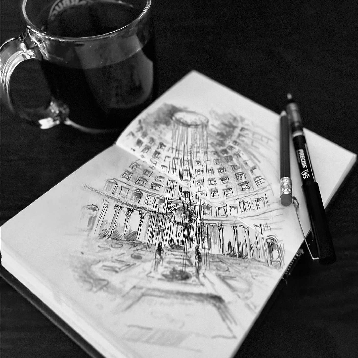 140 - Coffee Chats and Sketches: A Journey through Rome's Pantheon