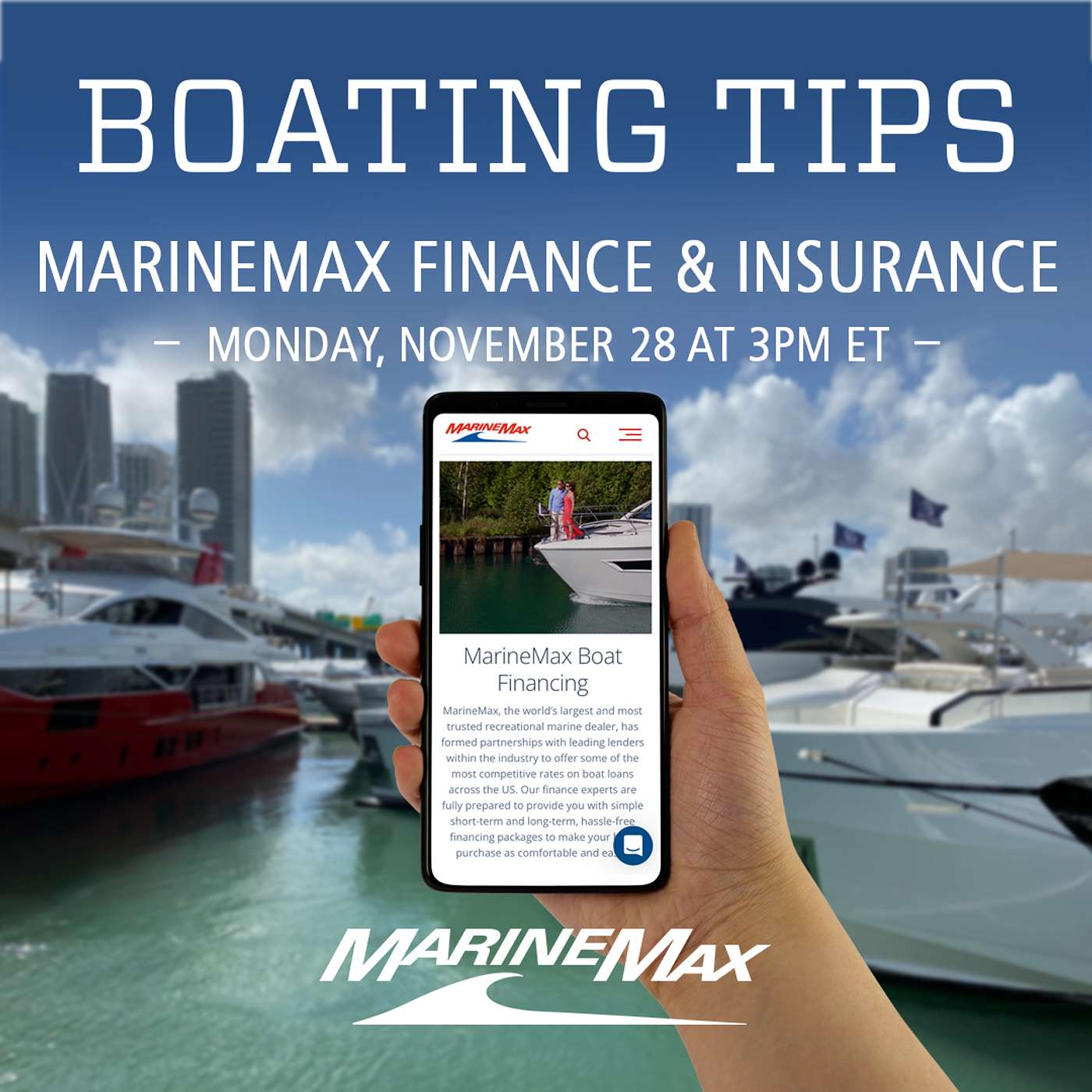 Boating Tips | Finance and Insurance w/ MarineMax