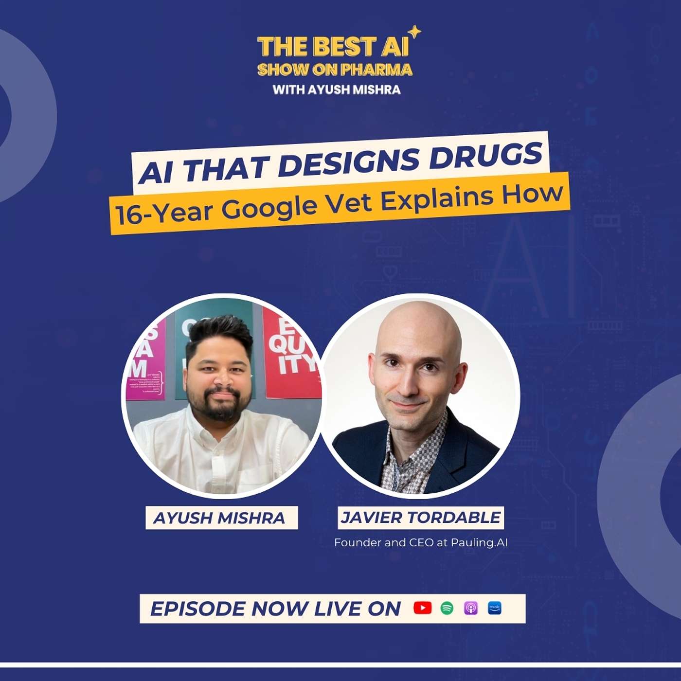 Ep #6 | From Google to Drug Discovery with AI: Why "Science Advances One Funeral at a Time" | Javier Tordable episode artwork