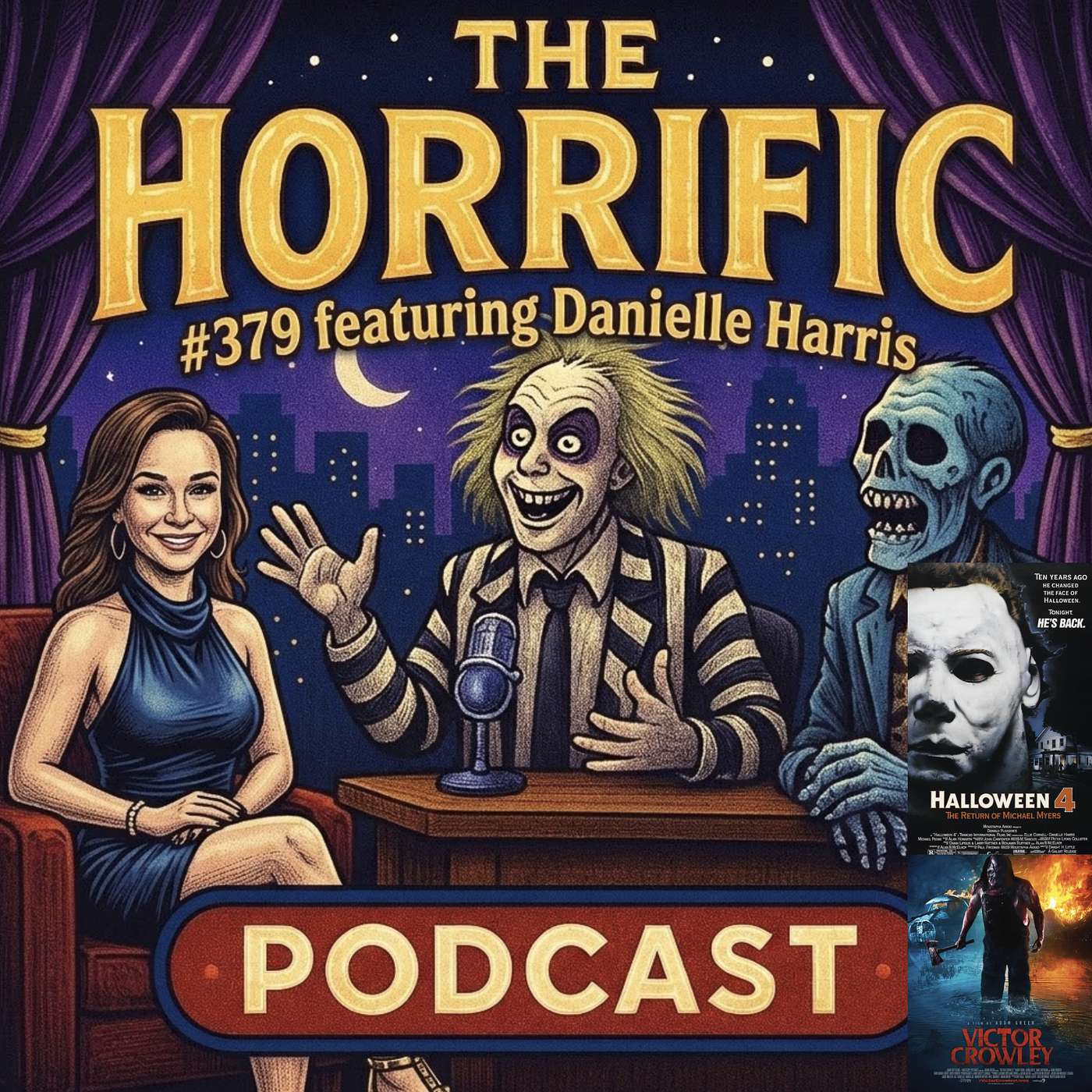 The Horrific Podcast #379 featuring Danielle Harris! episode artwork