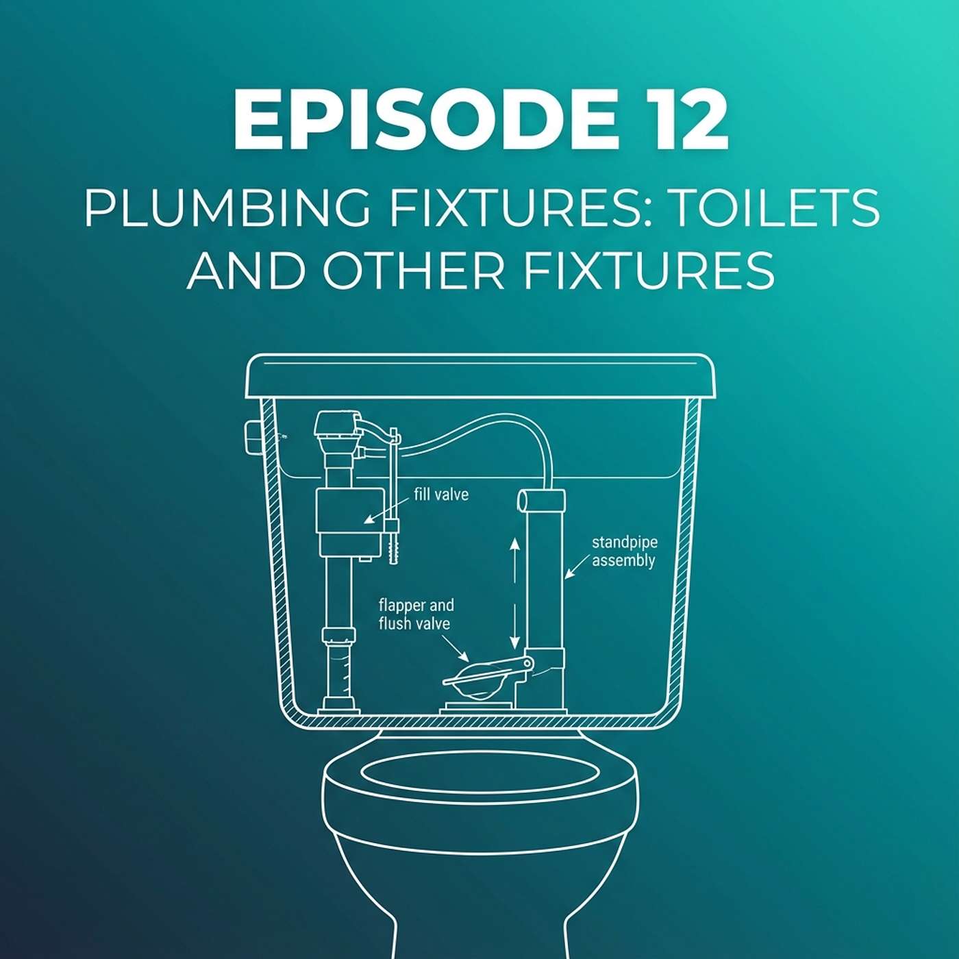 12 - Plumbing Fixtures: Toilets and Other Fixtures - Function, Components, and Common Issues episode artwork