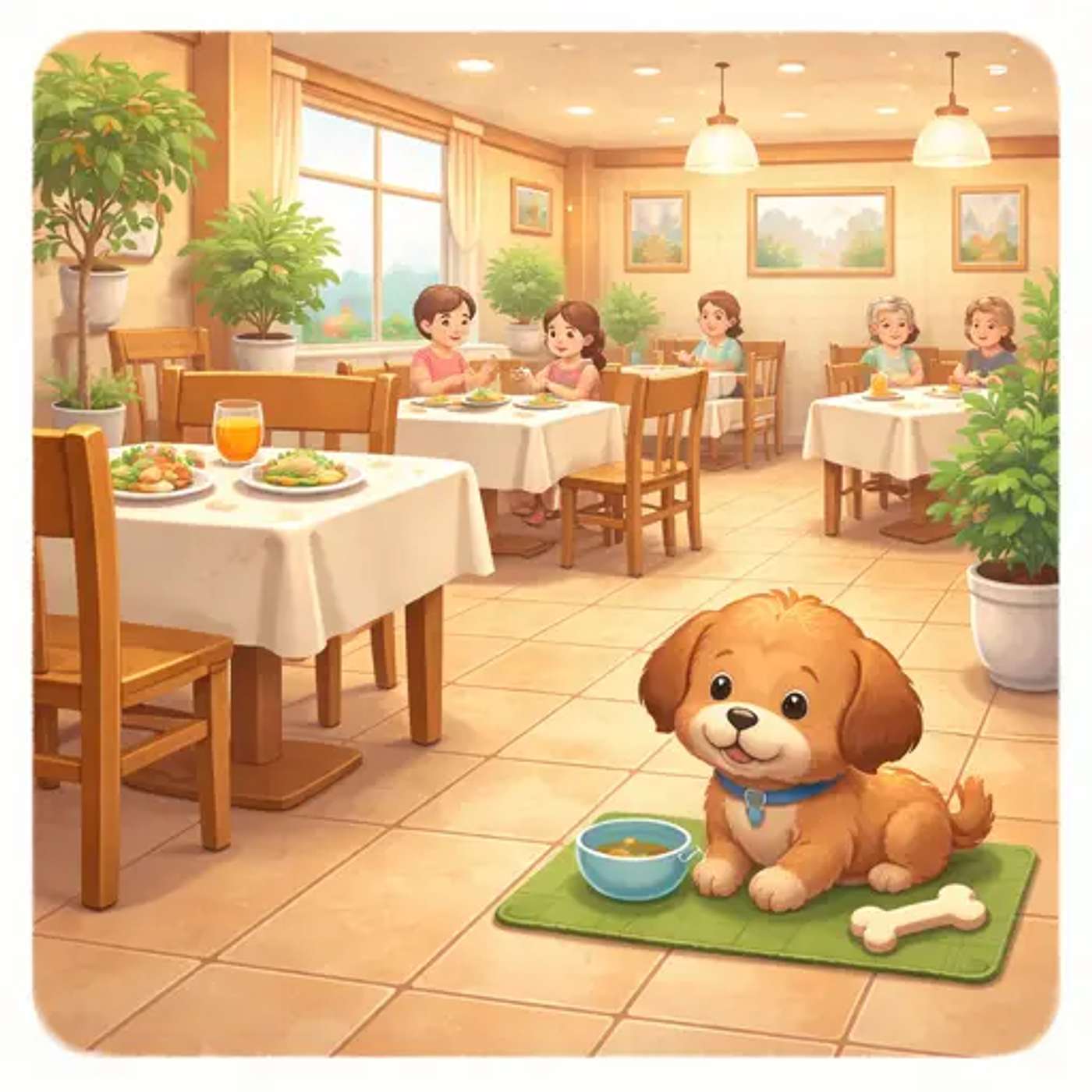 [HSK 3] 狗狗能上餐桌吗？ - Can Dogs Sit at the Dining Table?