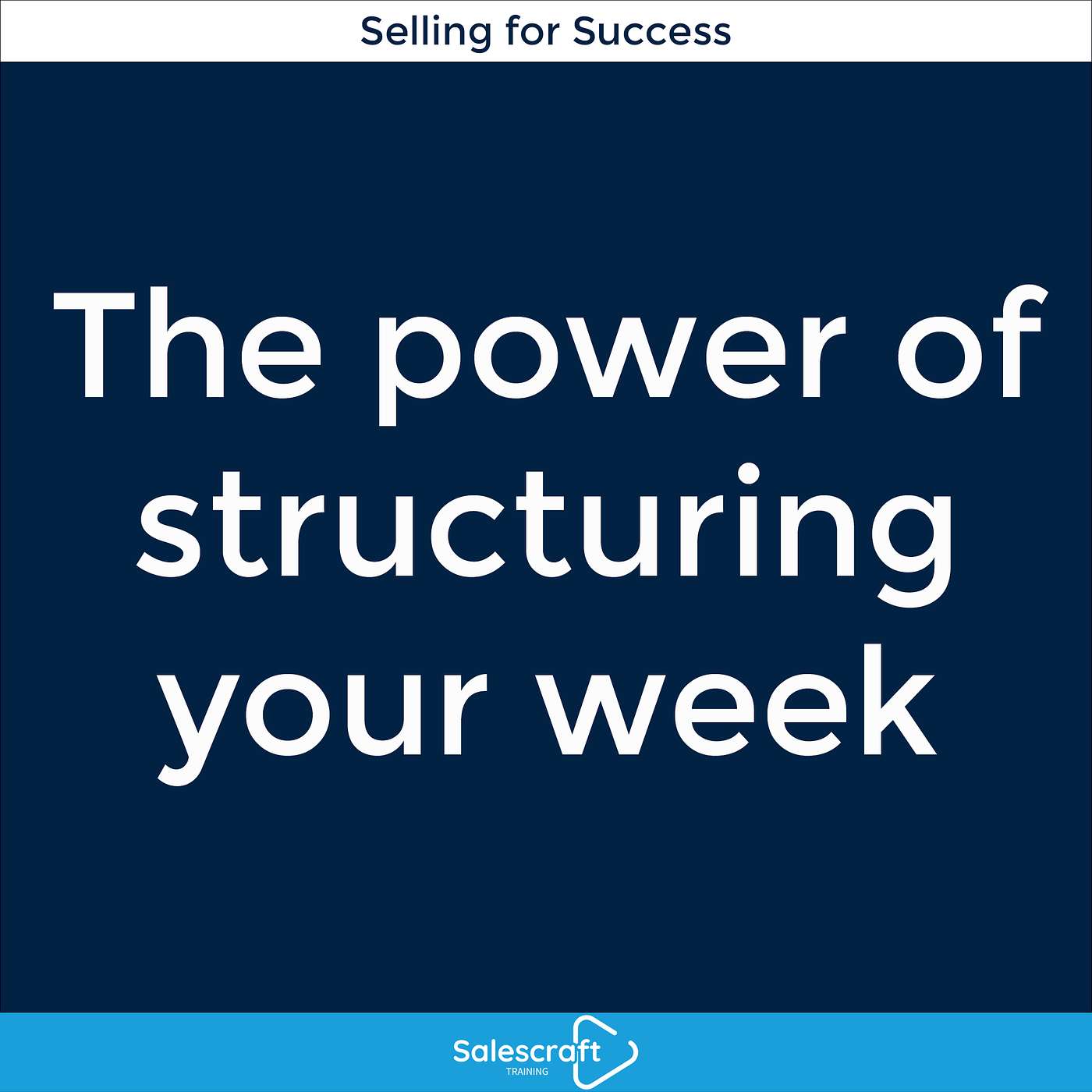 Salescraft Training: Selling for success