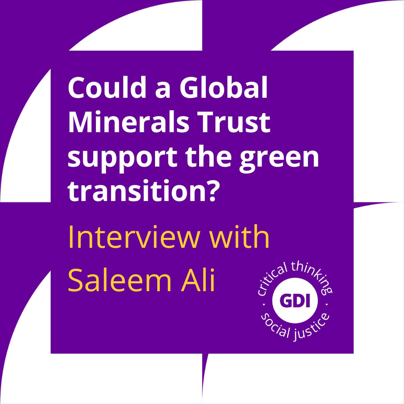 Global Development Institute podcast
