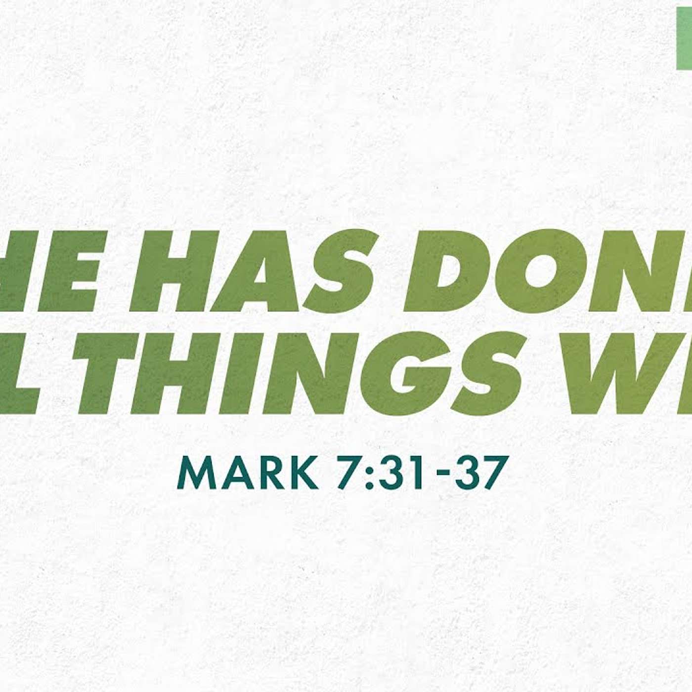 Crumbly words... (A Treadweary Sermoncast)