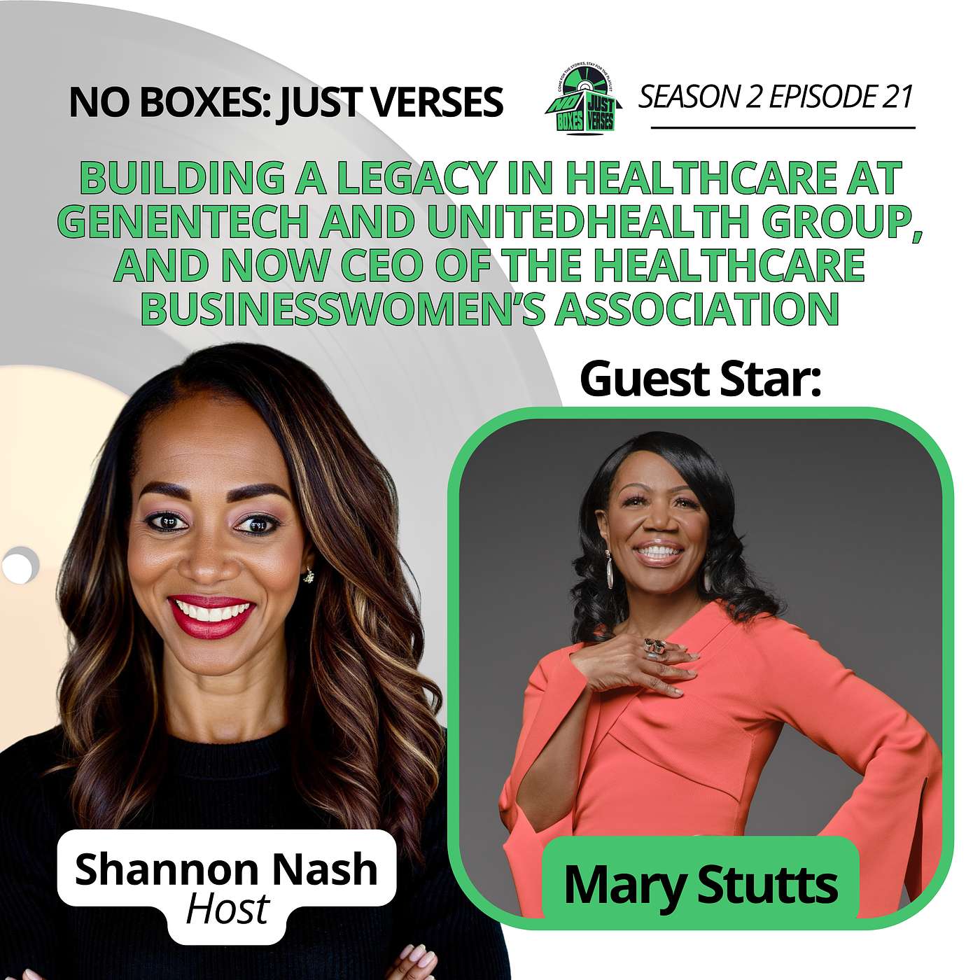 Mary Stutts on Foster Care, Roots in TV and Public Affairs, a Pivot to Healthcare, and Building a Legacy in Healthcare at Genentech, Kaiser, Stanford, and UnitedHealth Group, and Now CEO of the Healthcare Businesswomen’s Association episode artwork