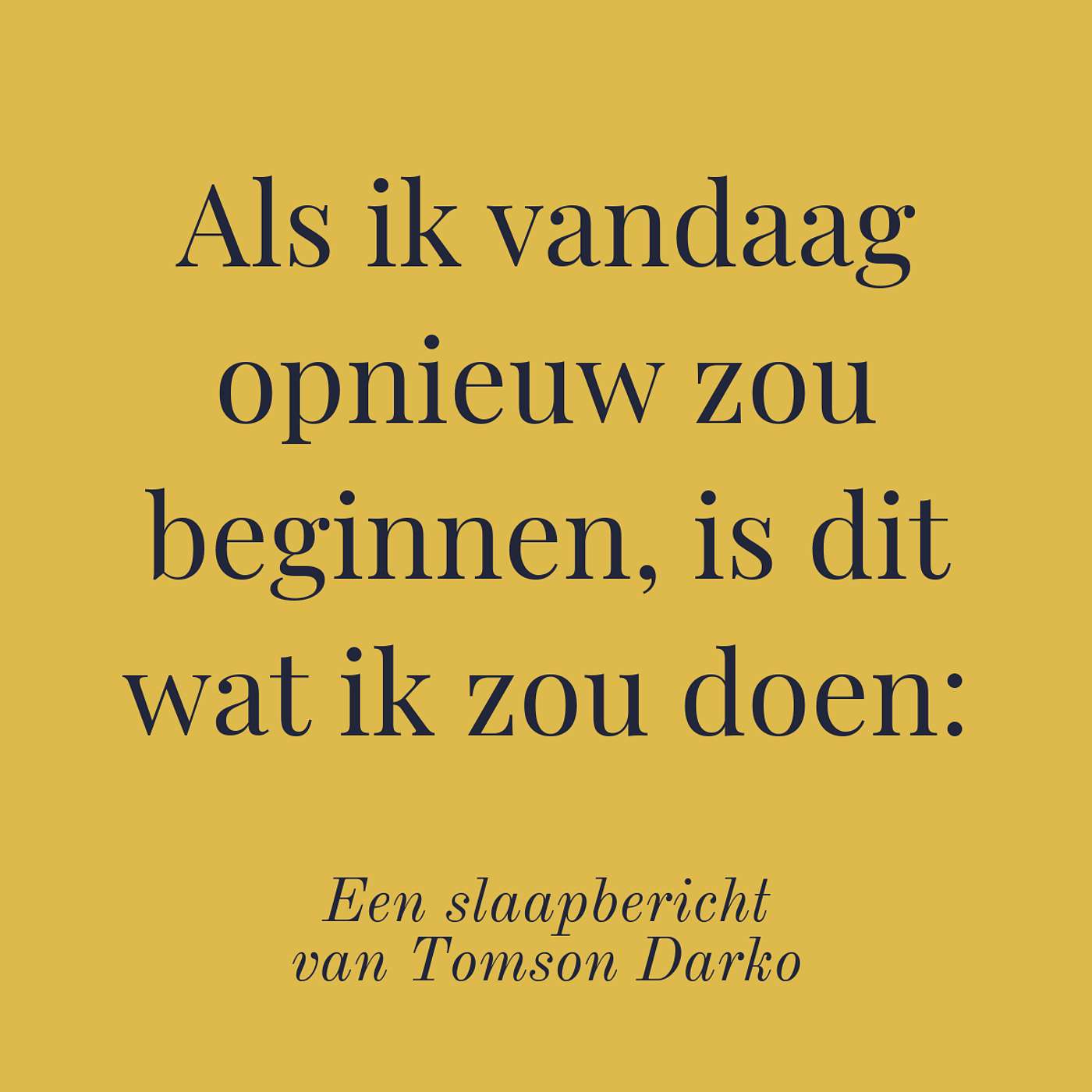 In slaap vallen met melancholie van Tomson Darko