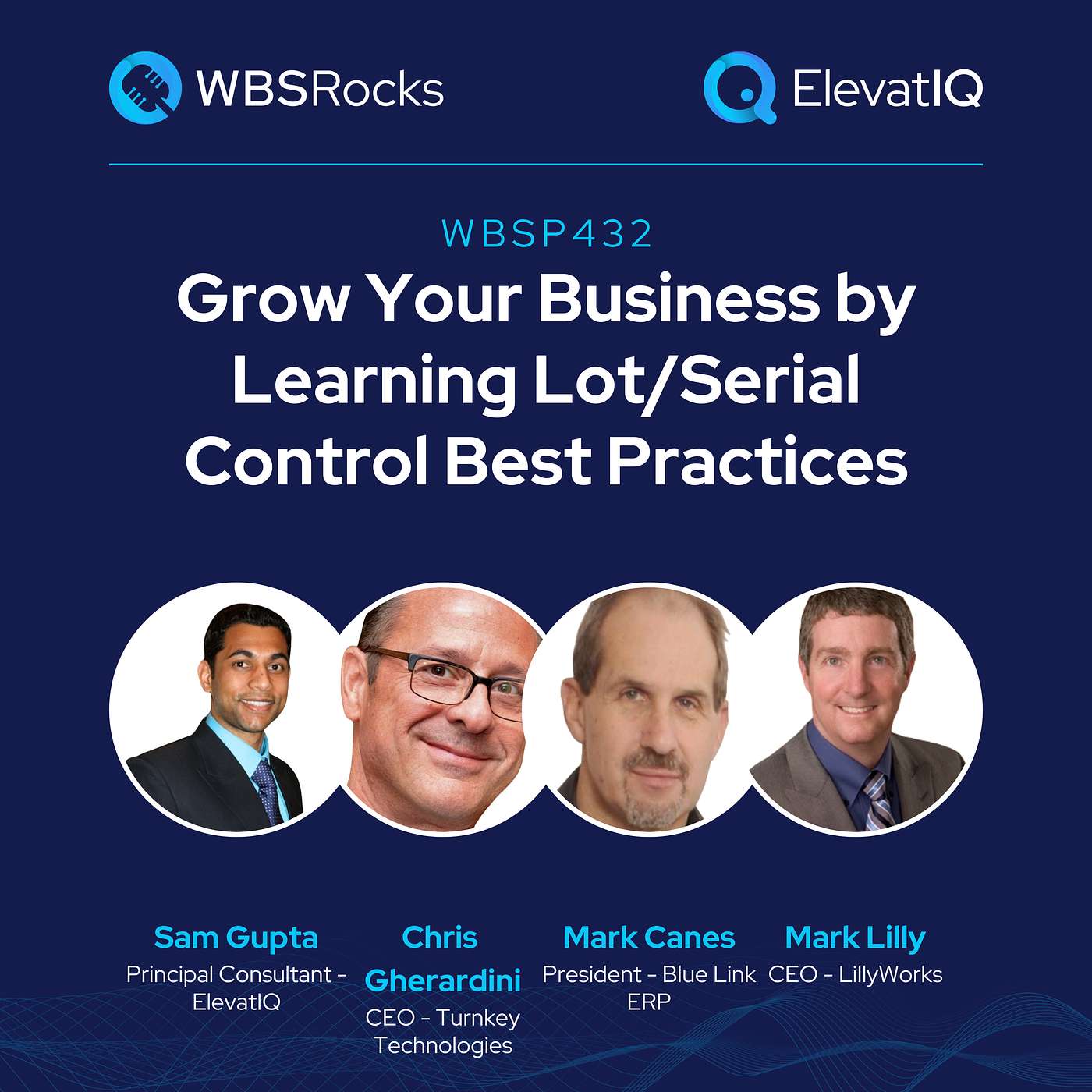 WBSP432: Grow Your Business by Learning Lot/Serial Control Best Practices, a Live Interview w/ a Panel of Experts