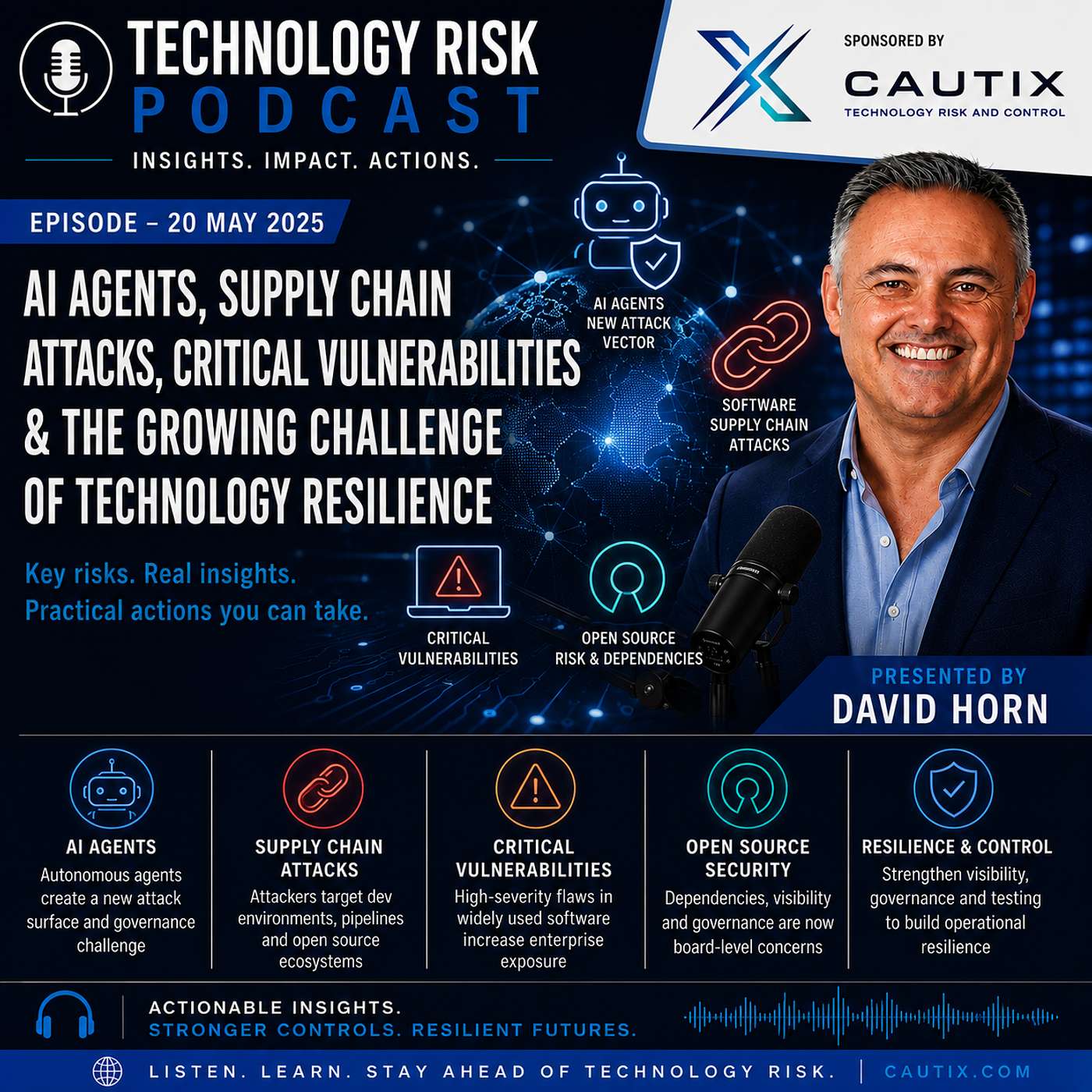 AI Agents, Software Supply Chain Attacks, Critical Vulnerabilities and the Growing Challenge of Technology Resilience episode artwork