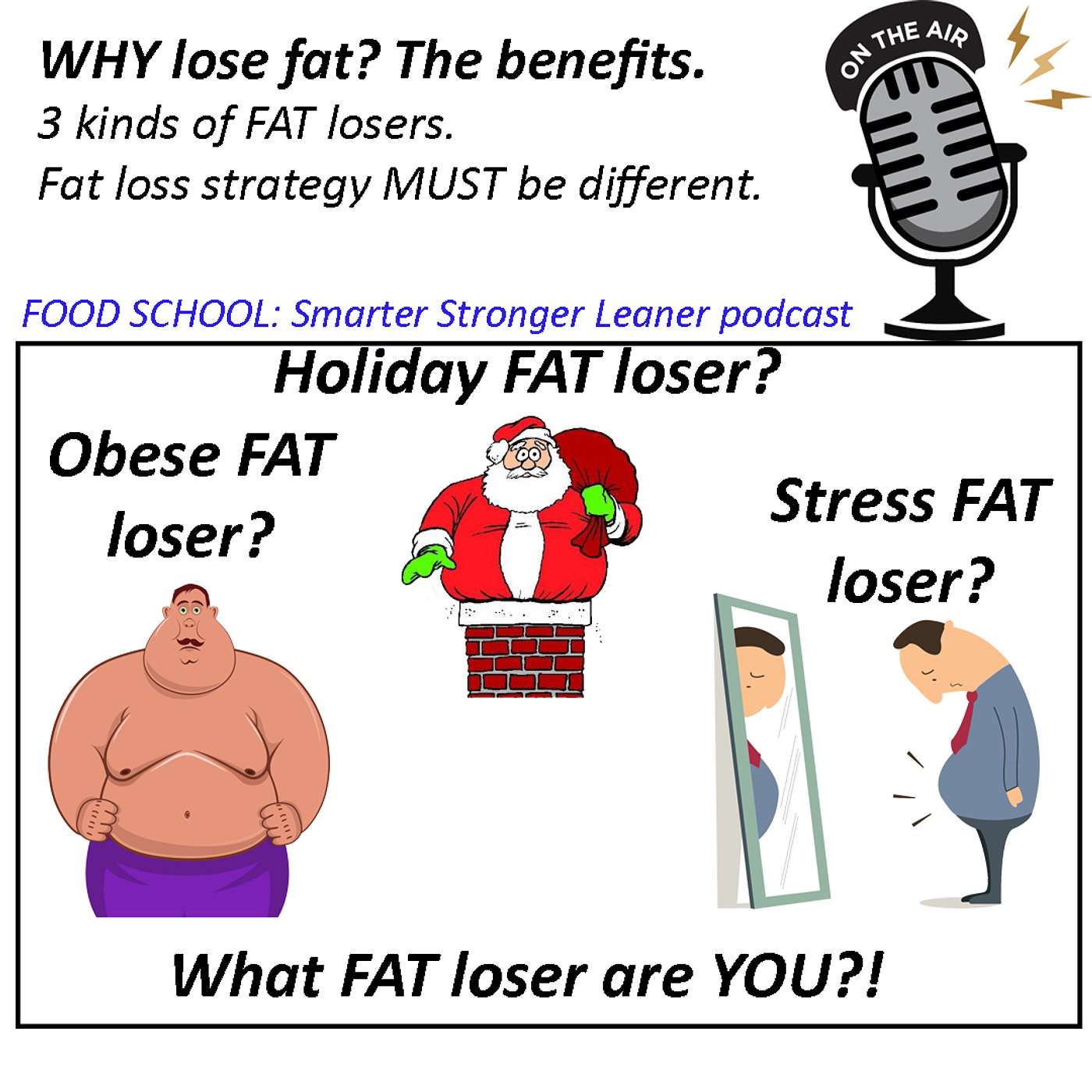 Why lose fat? What are the actual benefits besides good looks? 3 categories of fat losers.