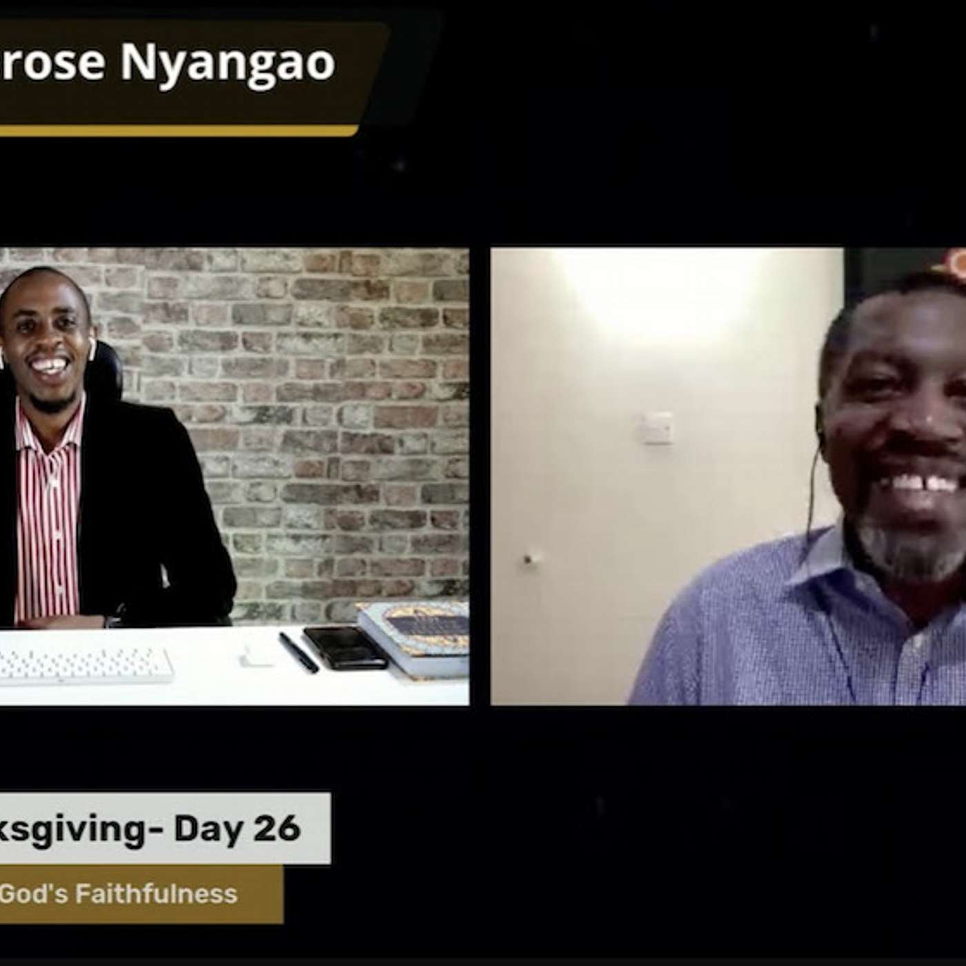 Rev. Kwame Rubadiri from CITAM as he celebrates Rev. Ambrose 40 years in ministry episode artwork