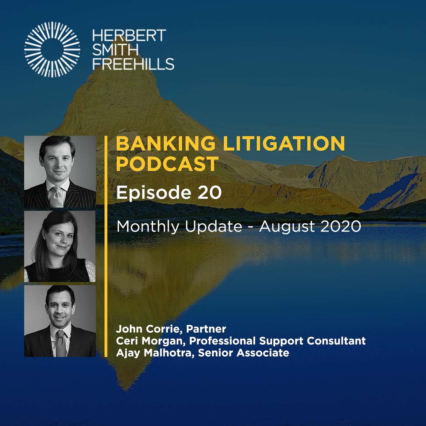 Banking Litigation Podcast Episode 20: Monthly Update - August 2020 episode artwork