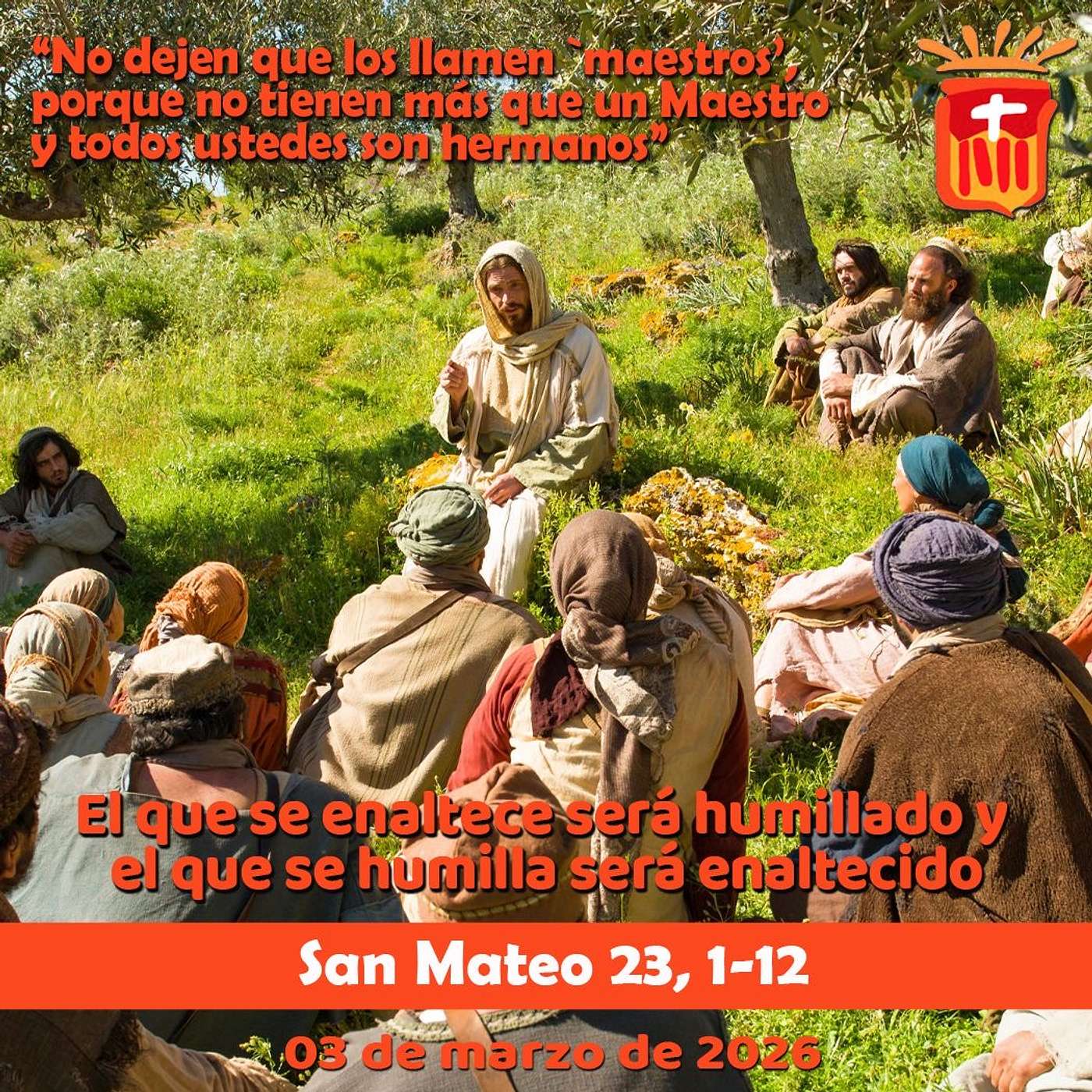 2026-03-03 San Mateo 23, 1-11: Martes II Ordinario