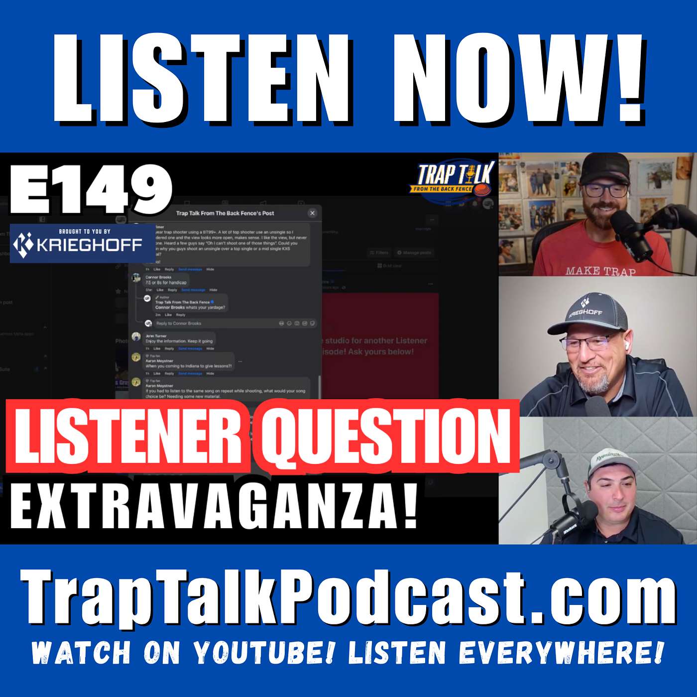 Listener Q&A Extravaganza! 🎯 Ricky, Zach & Jon Take Your Questions! Trap Talk E149 #trapshooting