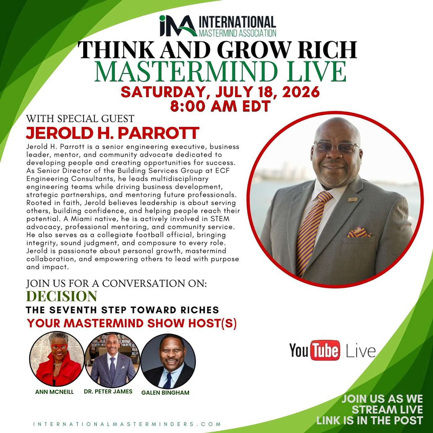 IMA Think & Grow Rich Saturday Show 07.18.2026 episode artwork