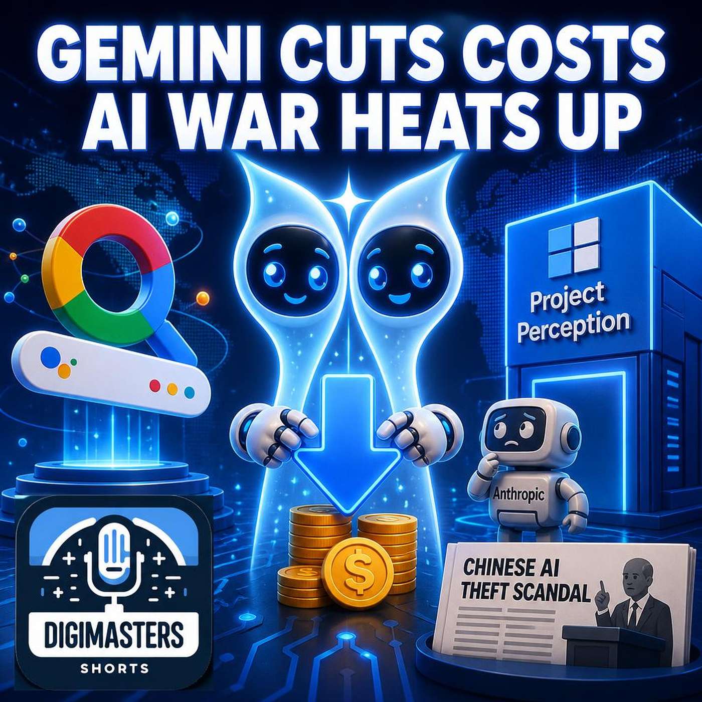 Google’s Gemini AI Cuts Costs, Microsoft’s Project Perception Crushes Anthropic, Trump Targets Chinese AI Theft Scandal episode artwork