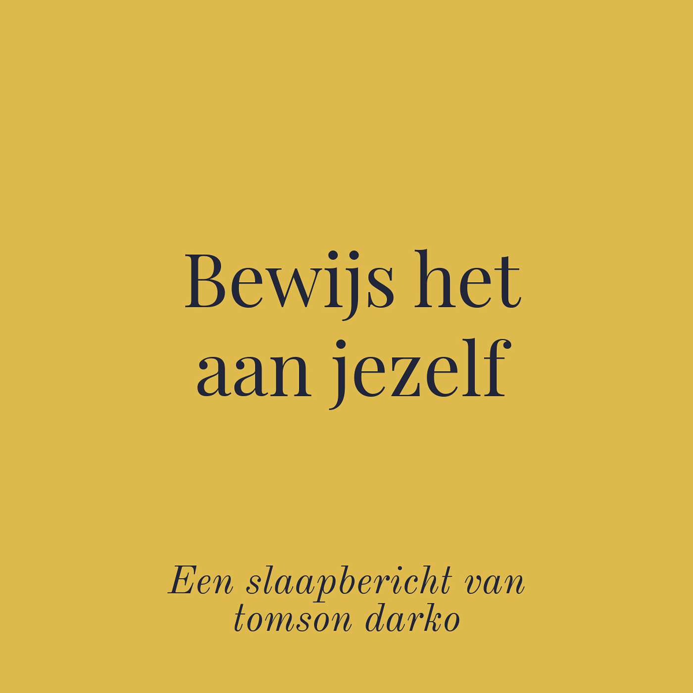 In slaap vallen met melancholie van Tomson Darko