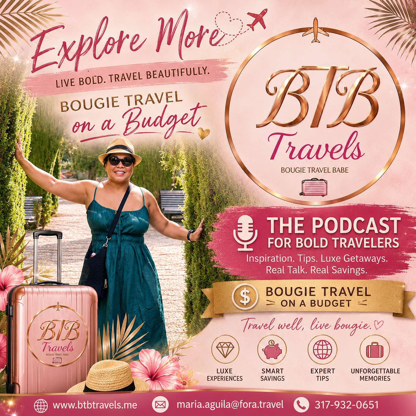 Luxury experiences. Smart savings. Expert travel advice. This is Bougie on a Budget with BTB Travels.