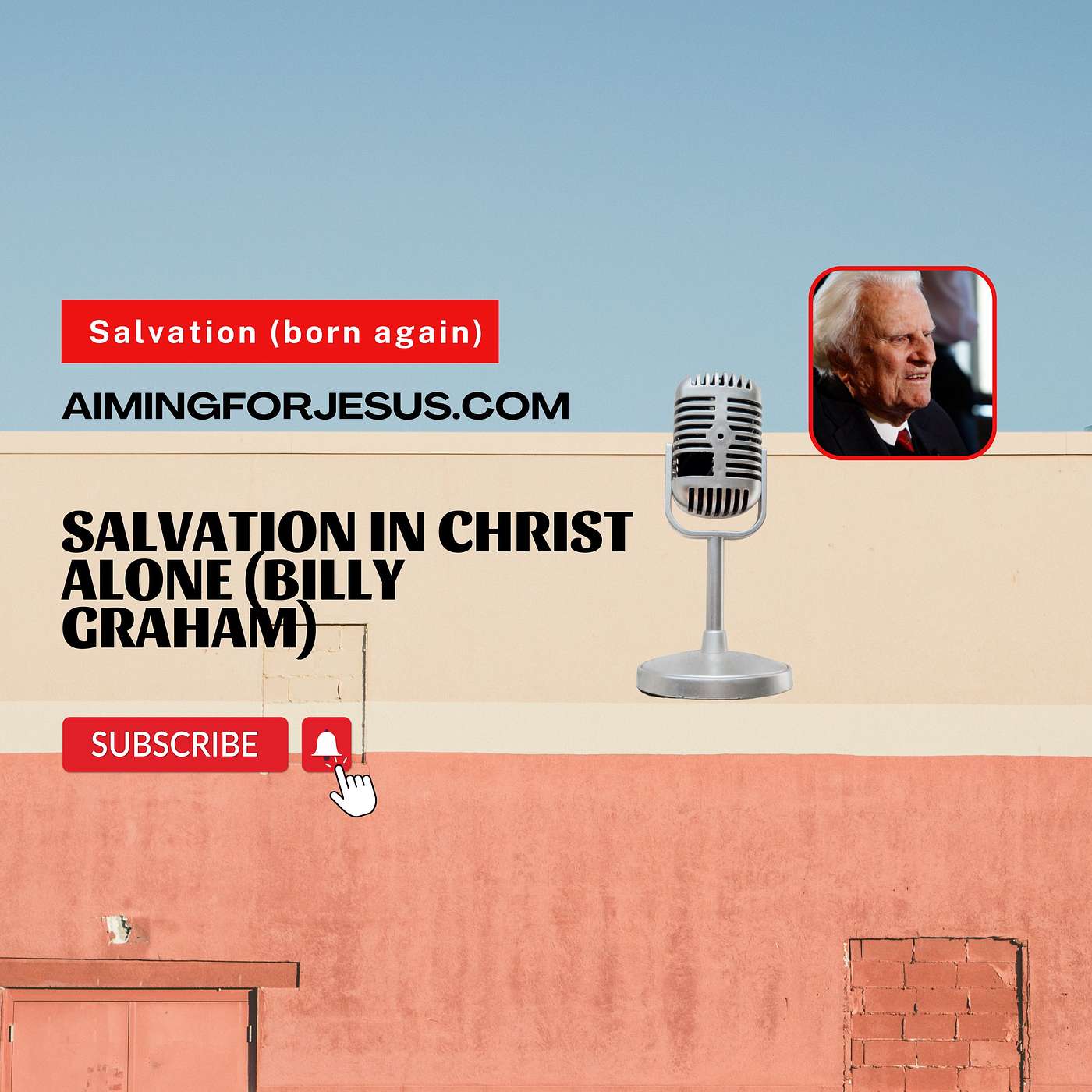 By Grace Alone, Through Faith Alone, In Christ Alone #saved #salvation #grace #alone #faith #Christ #Jesus #savingfaith #BillyGraham #aimingforjesus episode artwork