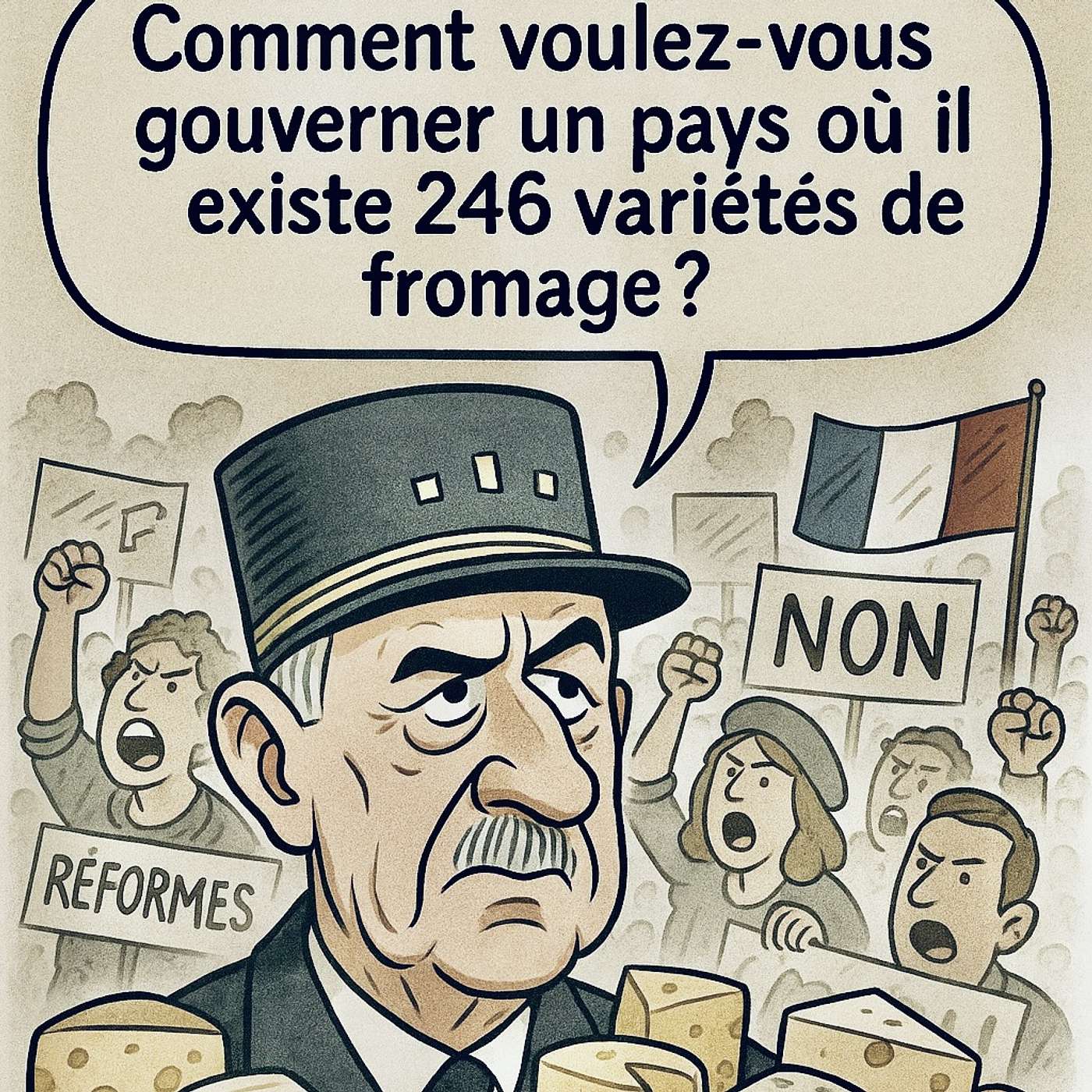 12 phrases belles ou amusantes sur le côté râleur des Français 😡😂 12 beautiful or funny phrases about the grumpy side of the French (De Gaulle, Churchill, Thatcher, Roosevelt, Dali...) - DELF A2 / B1 - French Lower Intermediate Level