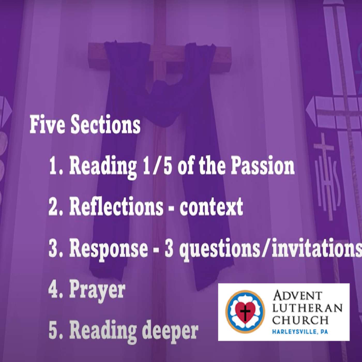 Holy Week Devotions 2025, Advent Lutheran