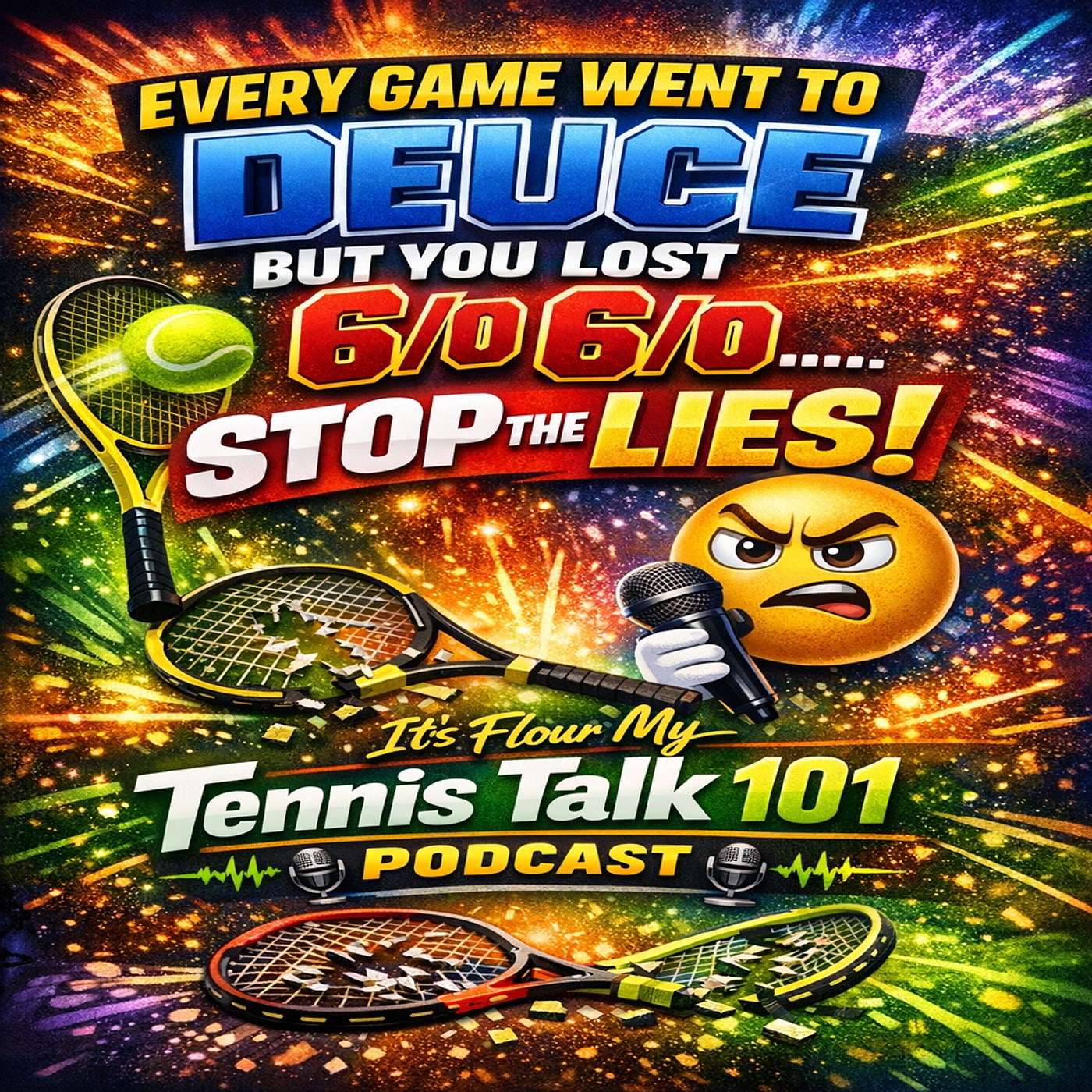 EVERY GAME WENT TO DUECE BUT YOU LOST 6/0 6/0 ....... STOP THE LIES EVERY GAME WENT TO DUECE BUT YOU LOST 6/0 6/0 ....... STOP THE LIES