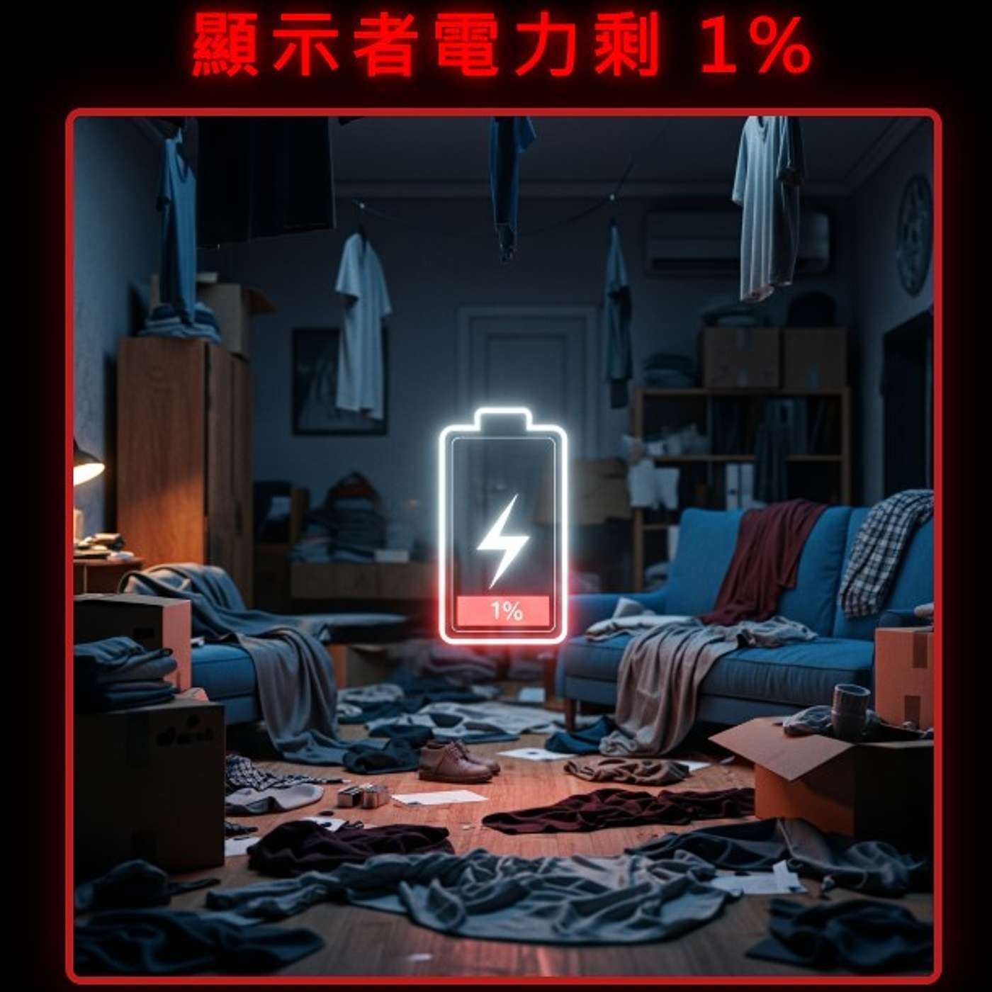 顯示者電力剩 1% cover art