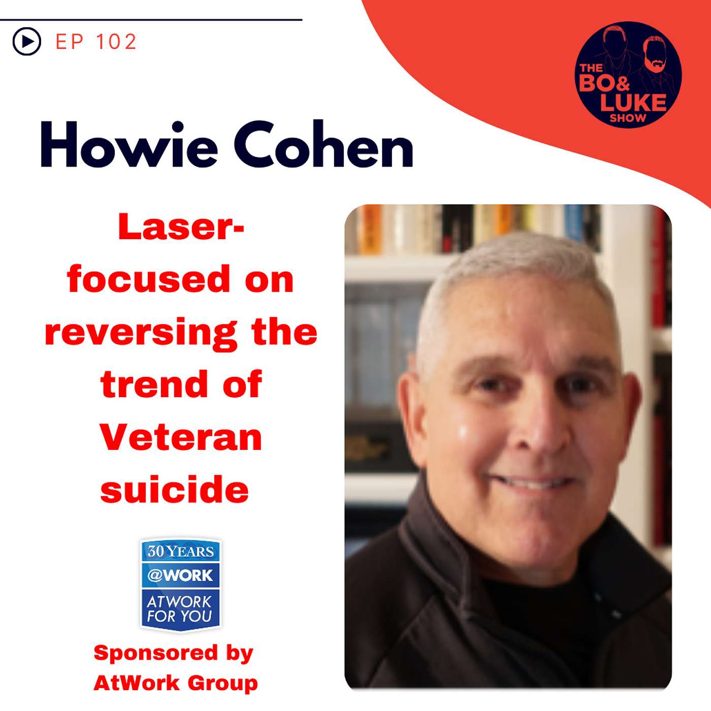 #102 - S4E12 - Howie Cohen... Laser-focused on reversing the trend of Veteran suicide!