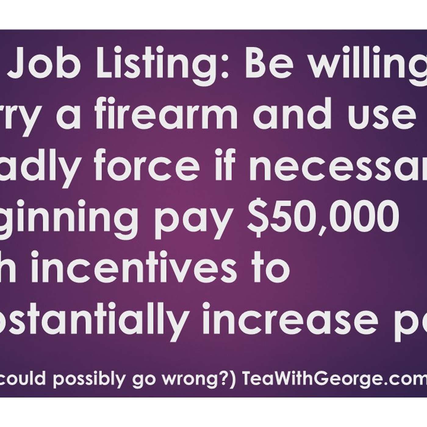 Government: "“What’s mine is mine, and what’s yours is negotiable!”