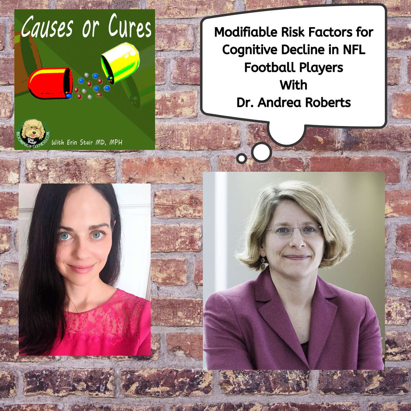 NFL Football Players & Modifiable Risk Factors for Cognitive Decline, with Dr. Andrea Roberts