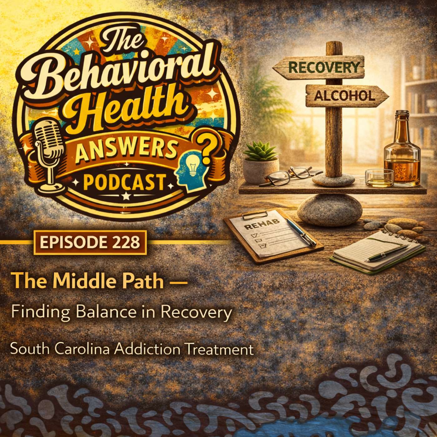 Episode 228: The Middle Path - Finding Balance in Recovery | South Carolina Addiction Treatment episode artwork