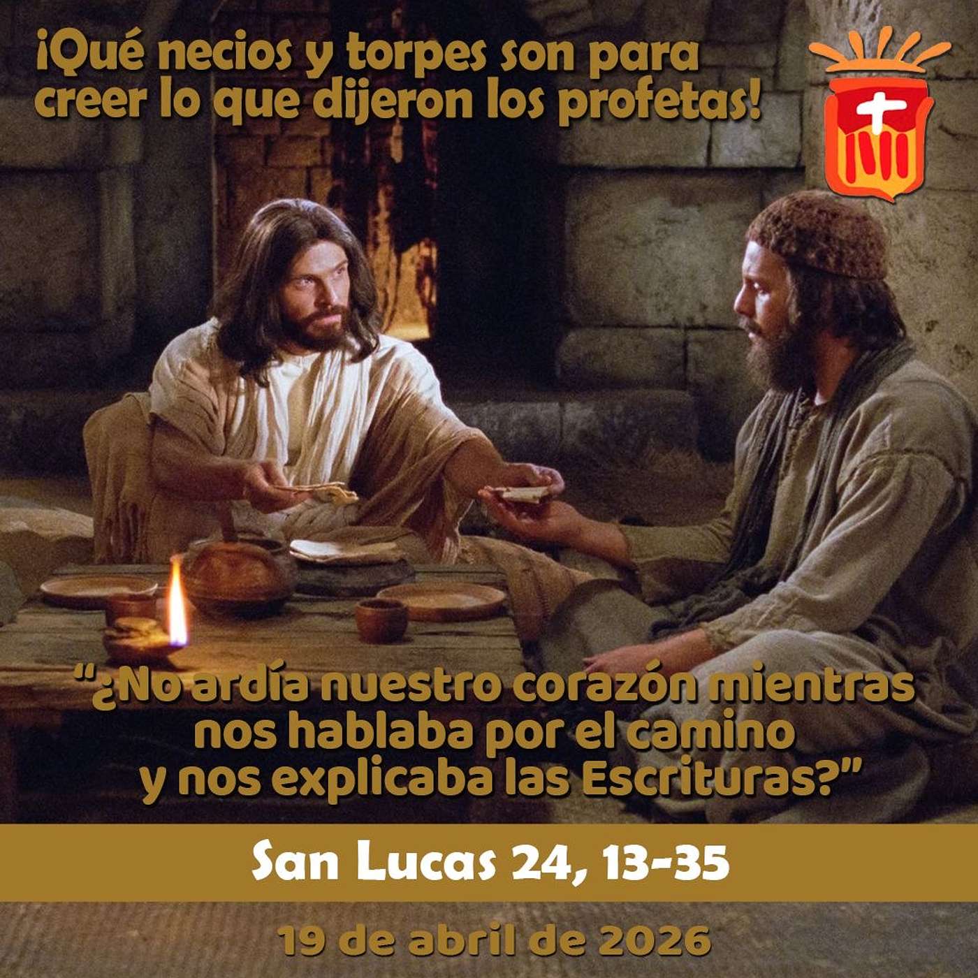 2026-04-19 San Lucas 24, 13-35: Domingo III Pascua